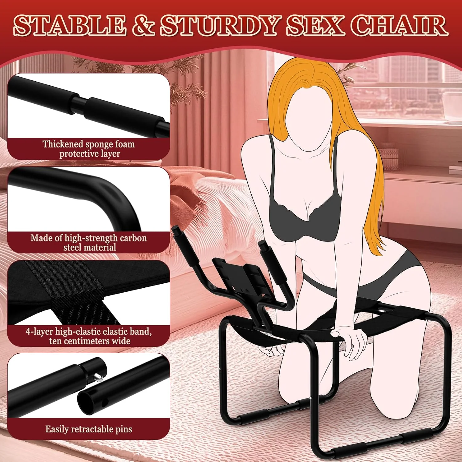 BounceControl Sex Position Chair with Phone Holder - Image 3