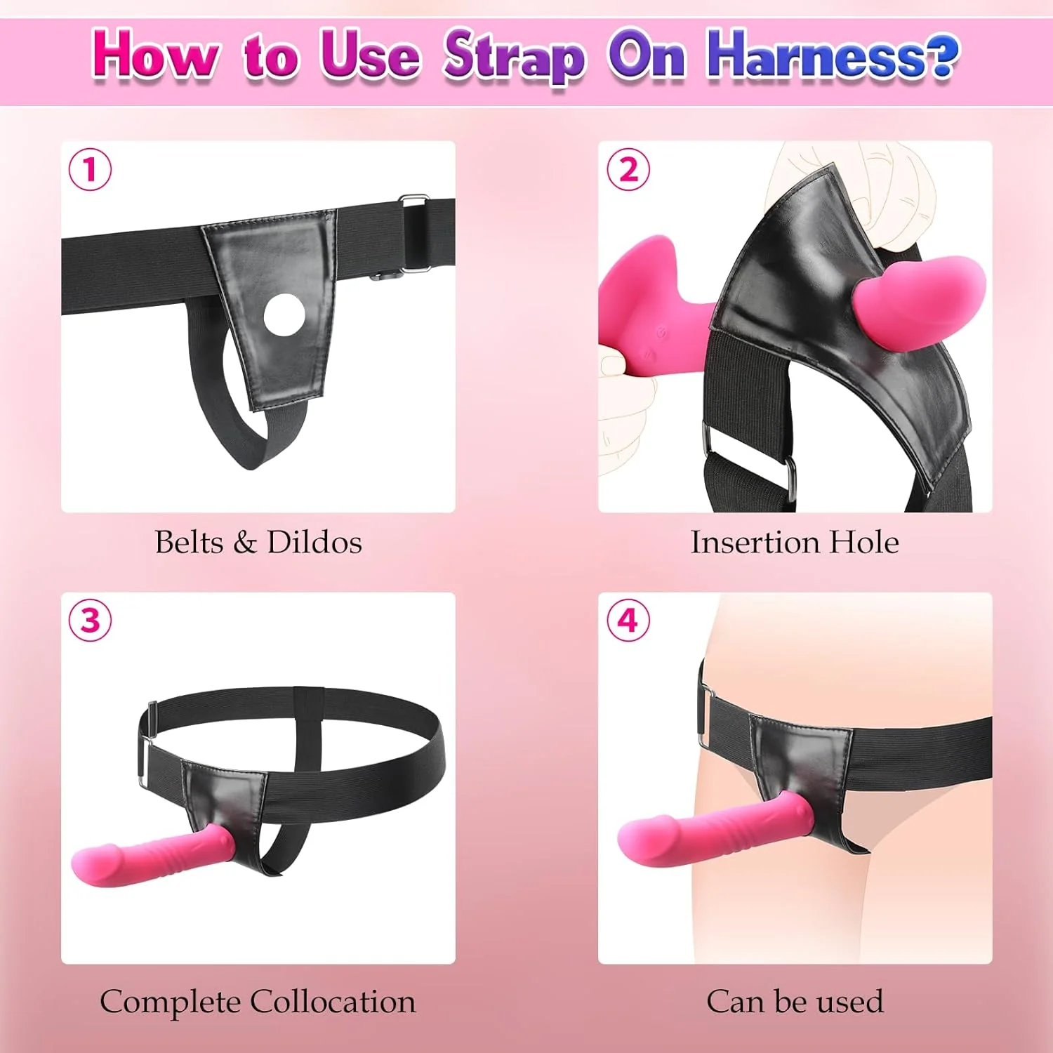 MysticRush Strap-On Thrusting & Vibrating Dildo - Image 6