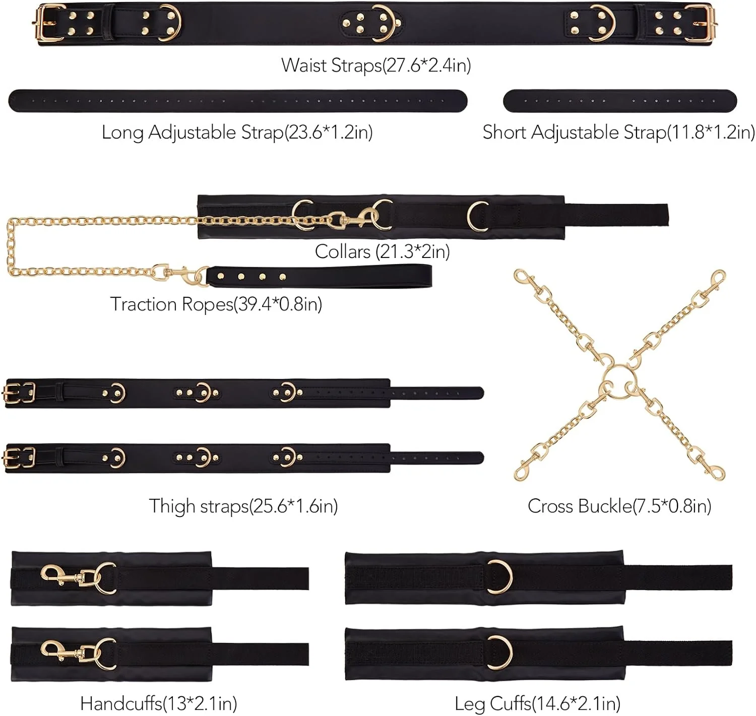 Full-Body Neck-to-Ankle BDSM Restraint Kit - Image 5