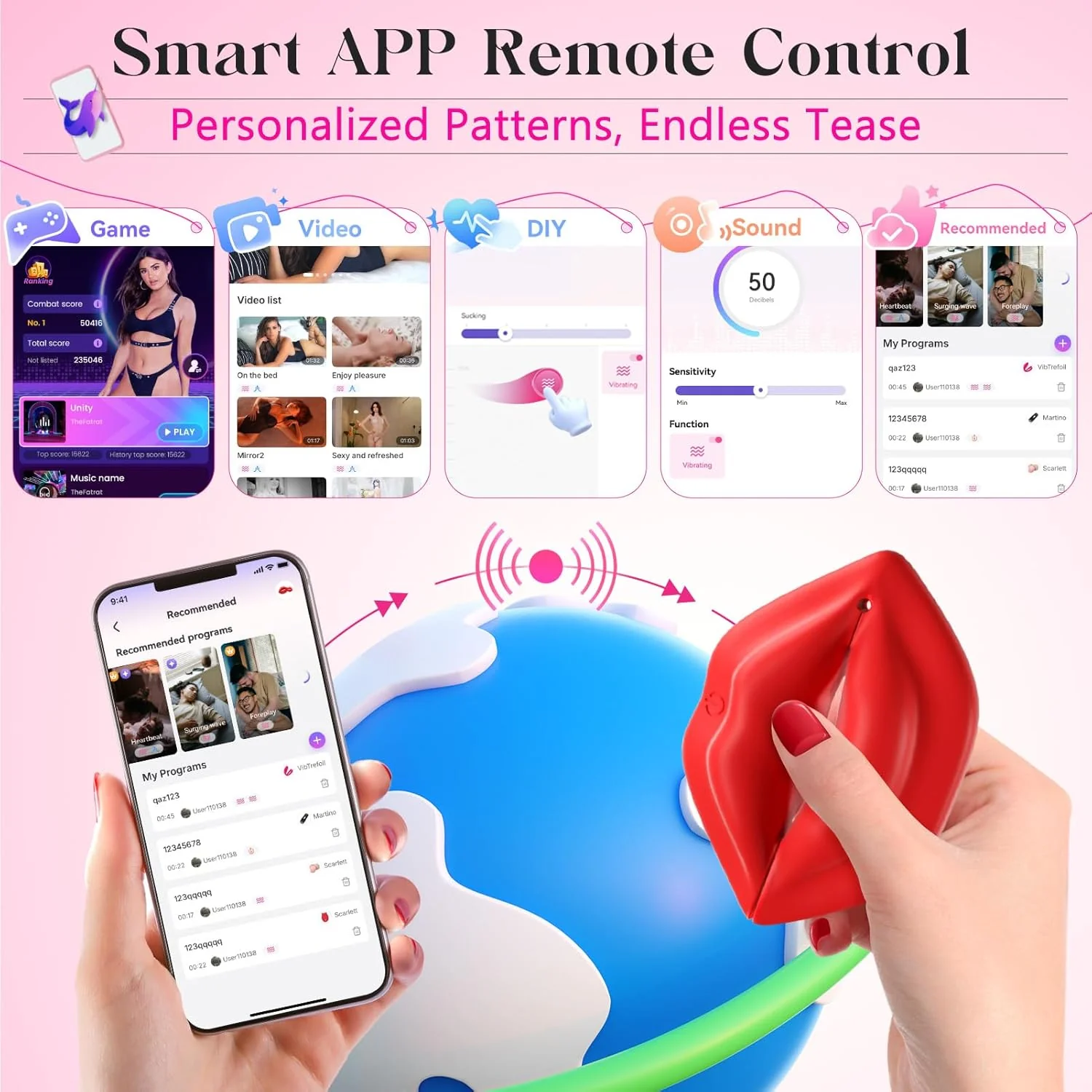 NeuroSyncX AI App Nipple Clamps Remote 10 Modes - Image 3