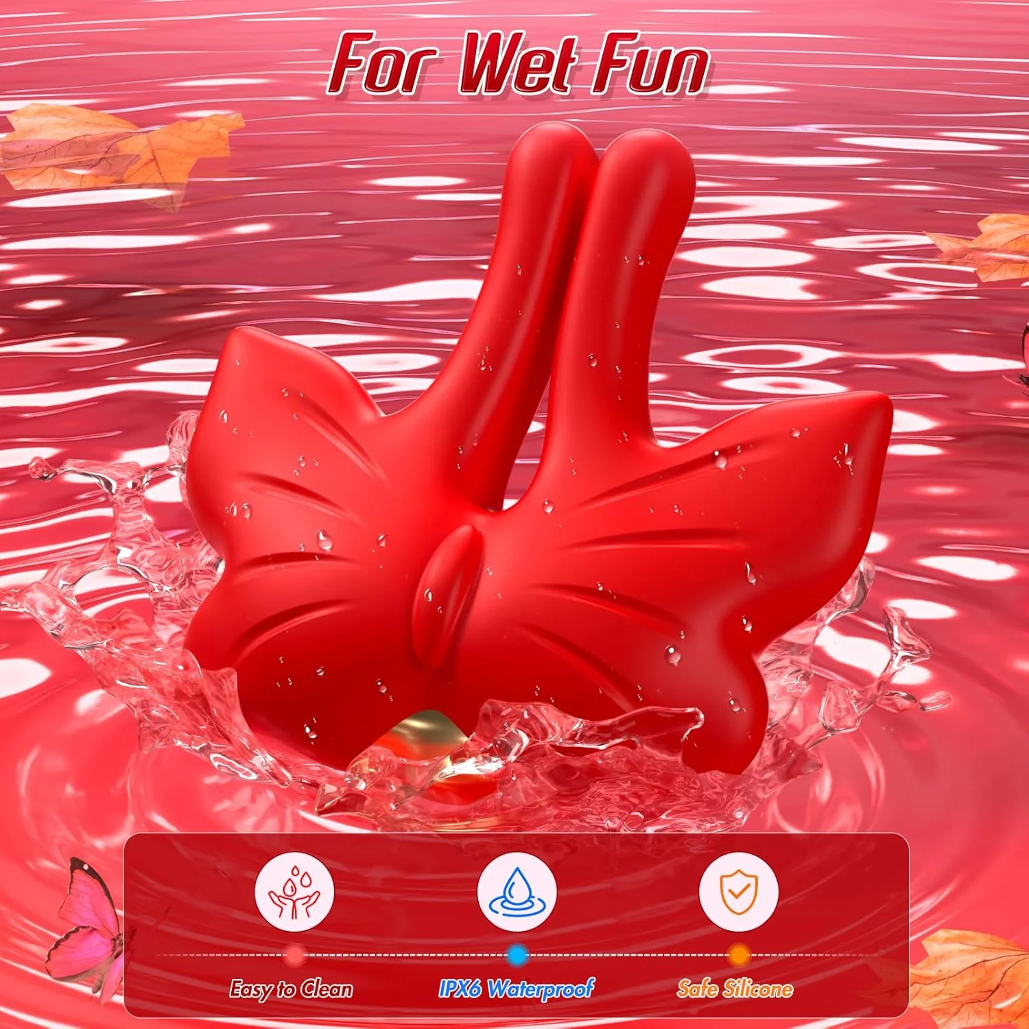 MagneticVibe Vibrating Butterfly Nipple Clamps 9 Modes - Image 6
