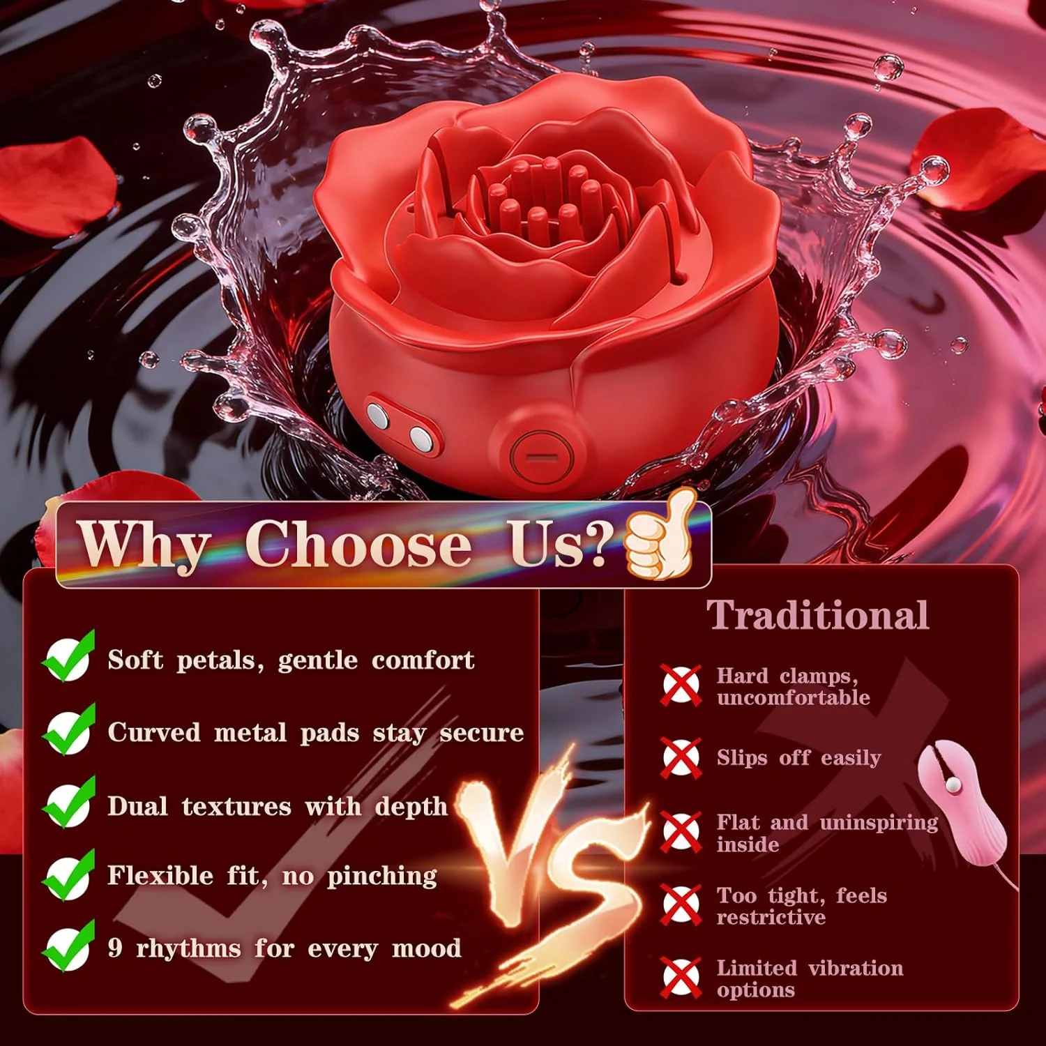 PetalSyncX App-Control Nipple Vibrator – 9 Modes, Soft Fit - Image 6