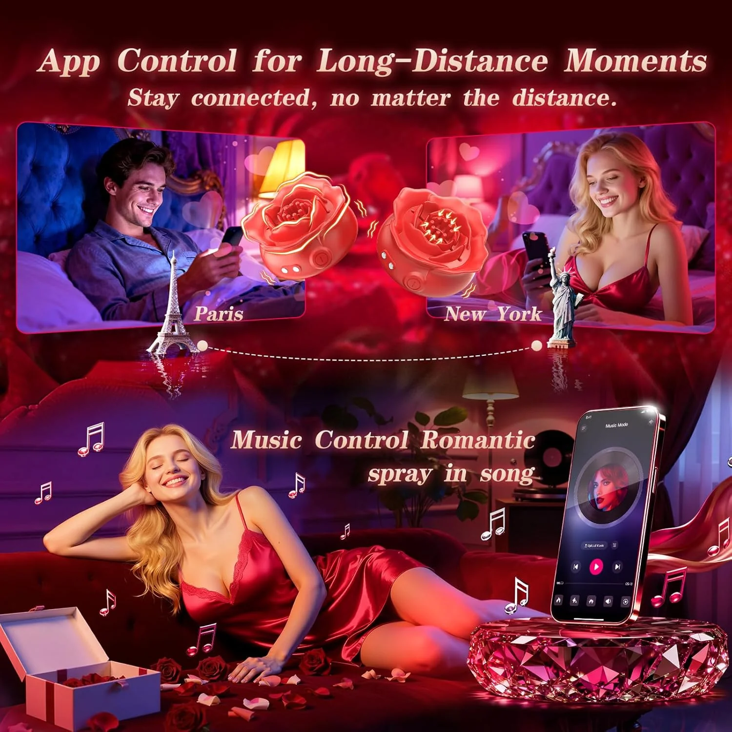 PetalSyncX App-Control Nipple Vibrator – 9 Modes, Soft Fit - Image 7