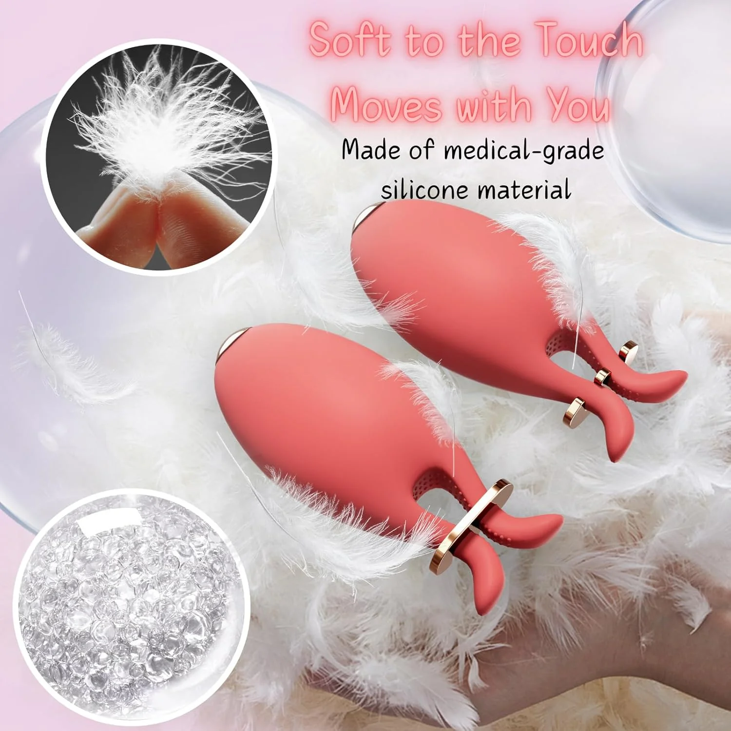 SilkGrip 10-Mode Vibrating Nipple Clamps – Waterproof - Image 2