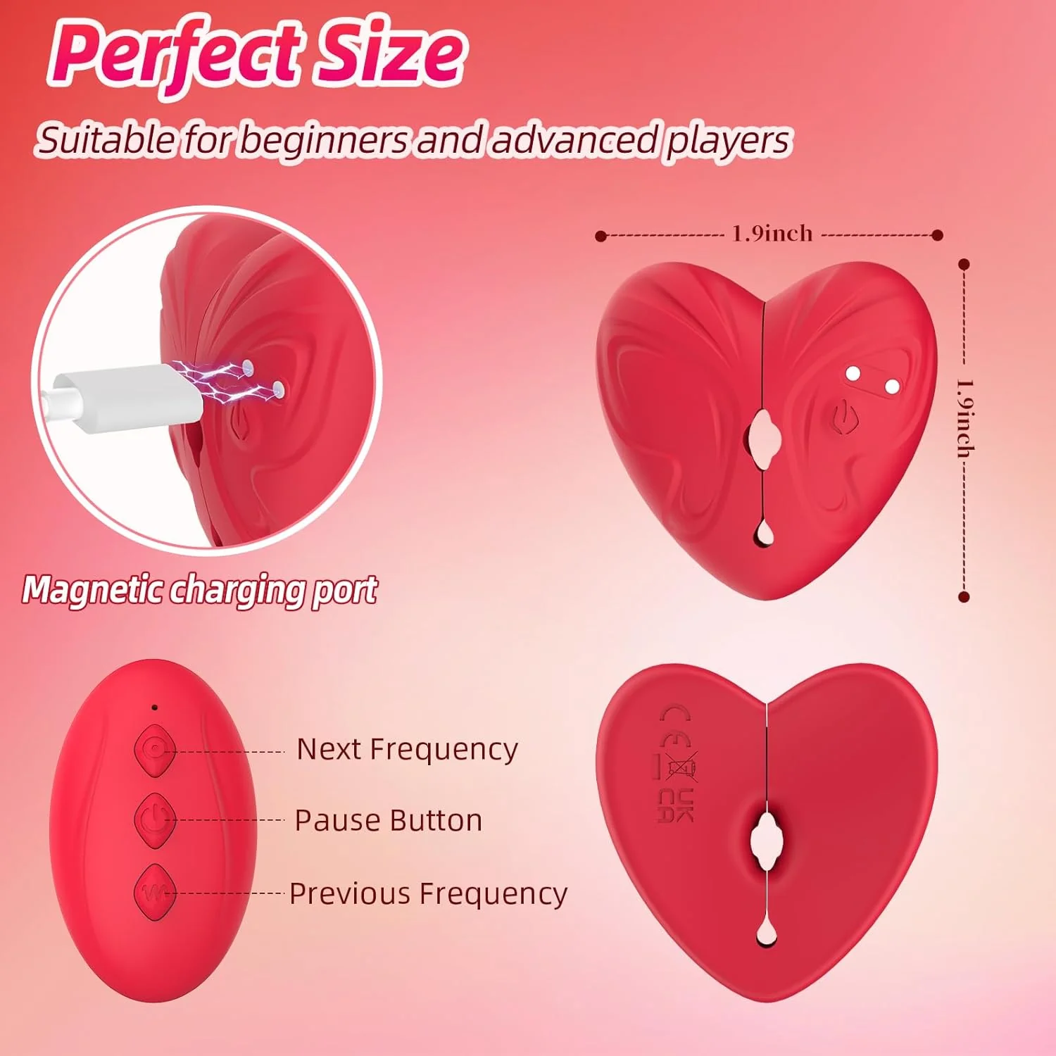 ButterflyX Remote Nipple Clamps Vibrator 10 Modes - Image 7