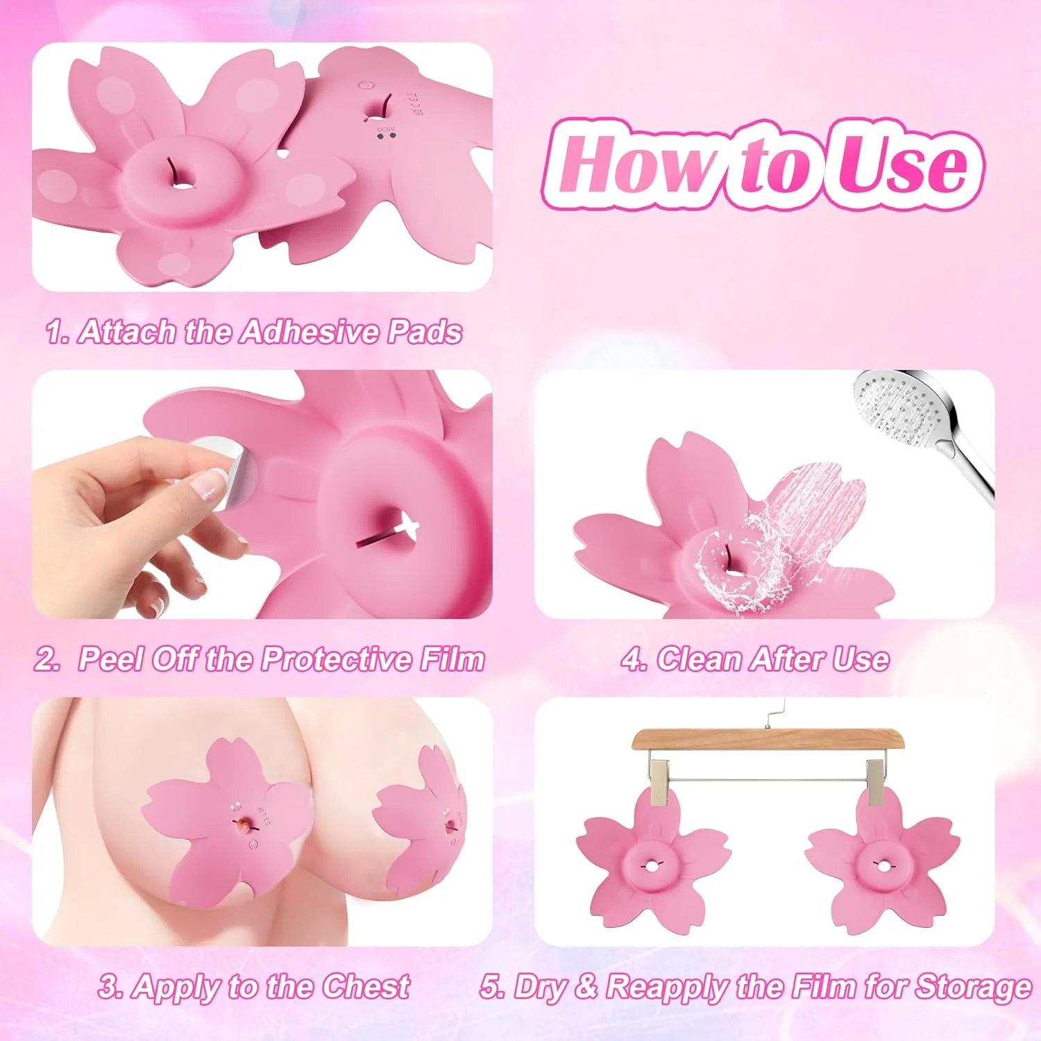 BloomSync App-Control Nipple Vibrators – 9 Modes, Hands-Free - Image 6