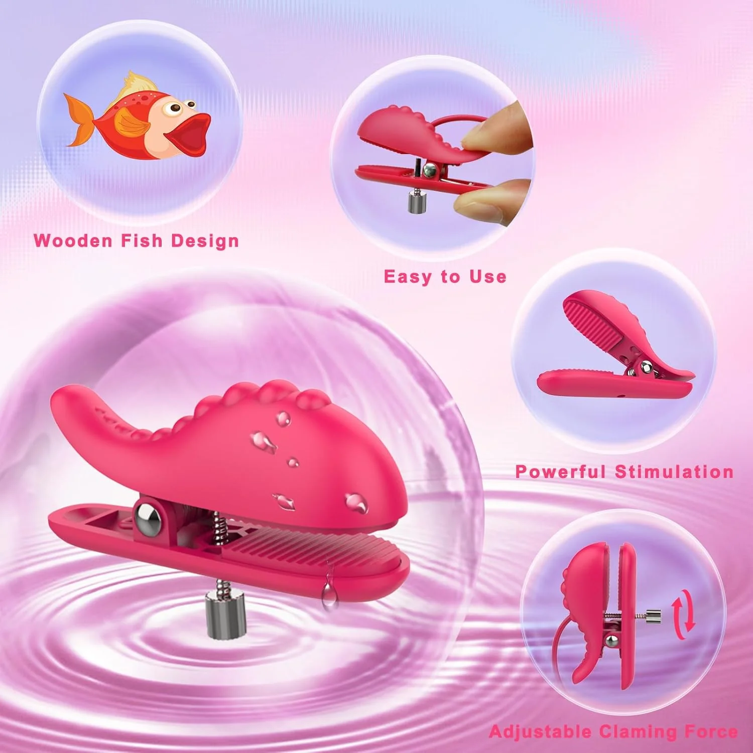 ScarletChain BDSM Nipple Clamp Choker Vibrator 10 Modes - Image 6