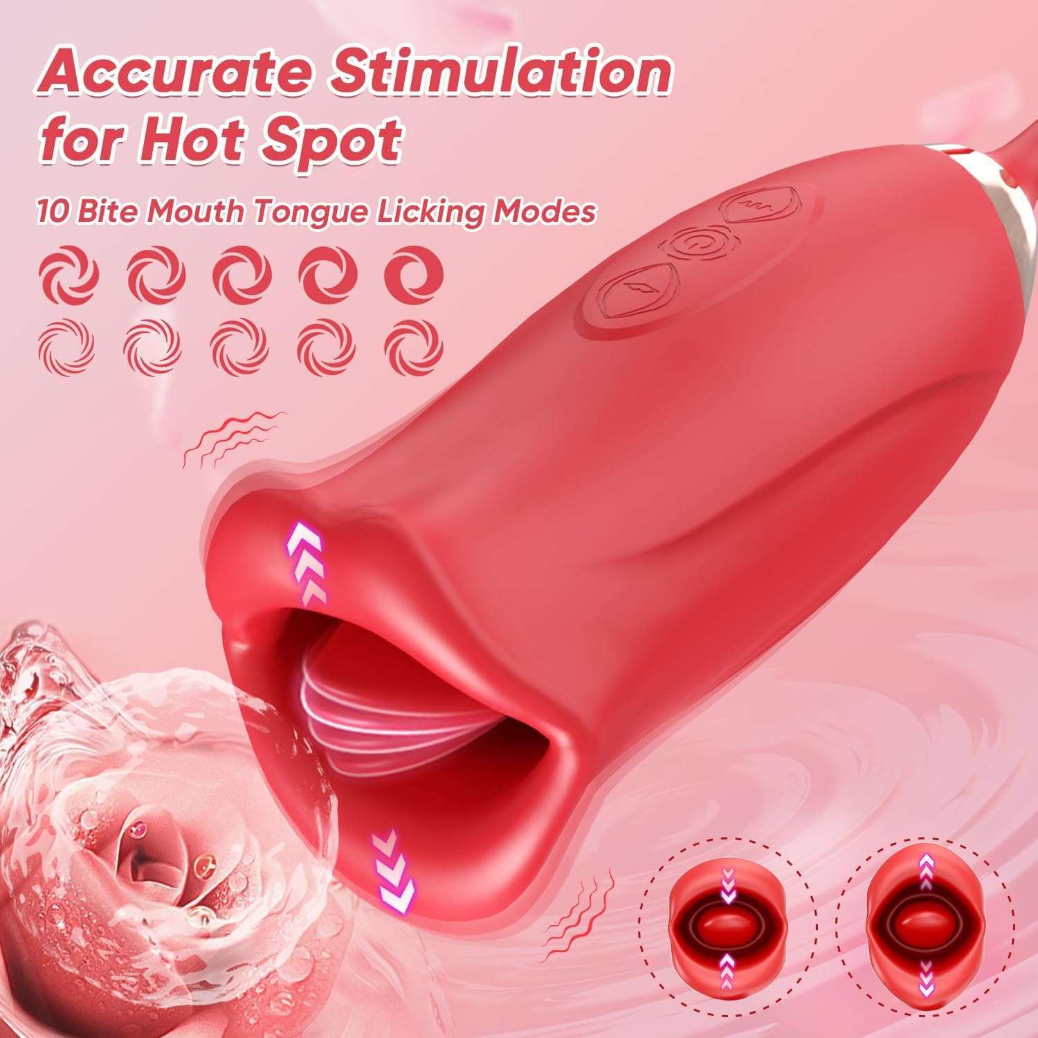 OrchidRush Rose G-Spot Clitoral Vibrator - Image 5