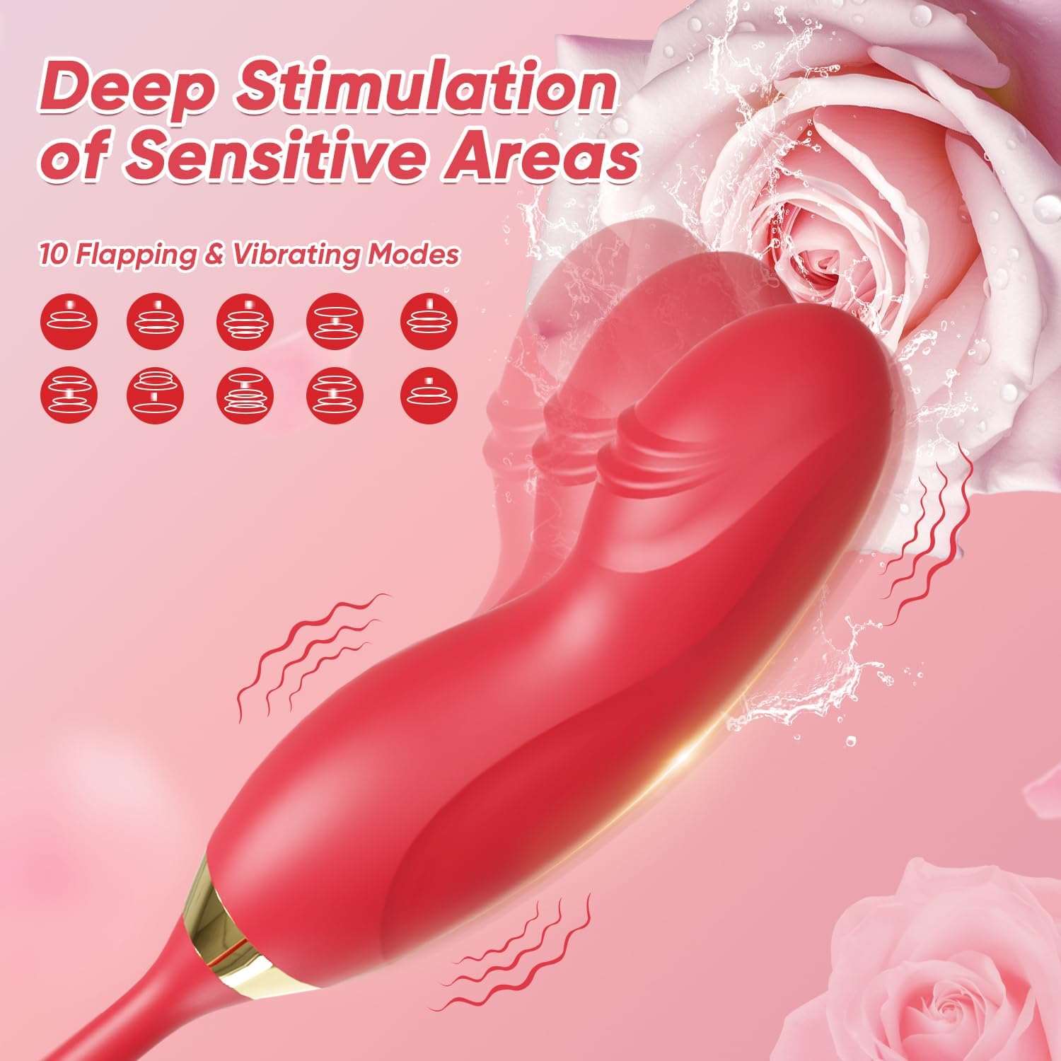 OrchidRush Rose G-Spot Clitoral Vibrator - Image 6