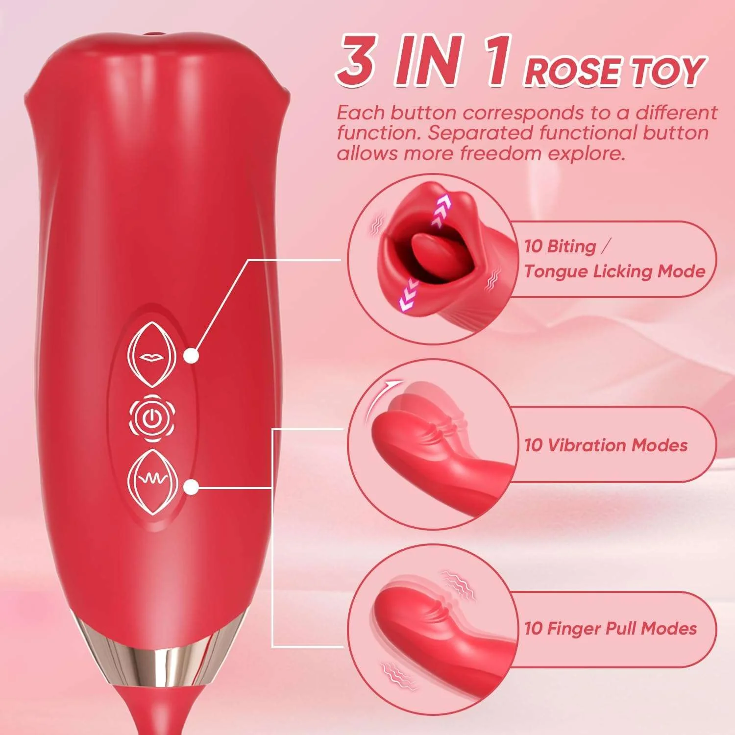 OrchidRush Rose G-Spot Clitoral Vibrator - Image 7