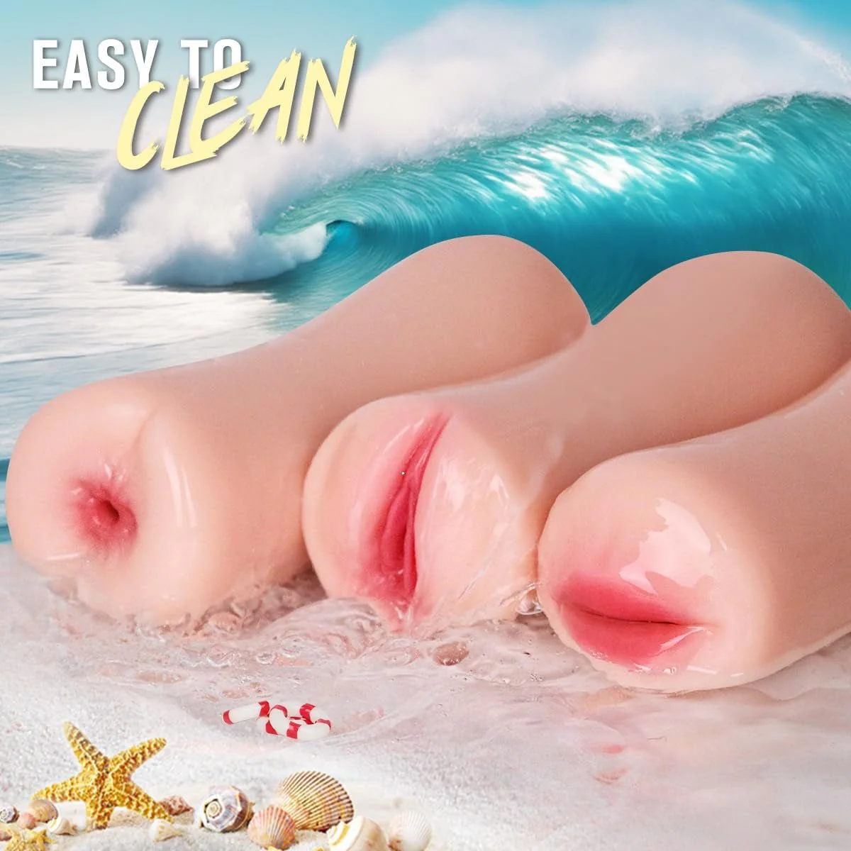 TriPleasure 3 Pack Pocket Pussy Set Realistic Male Masturbators - Image 6