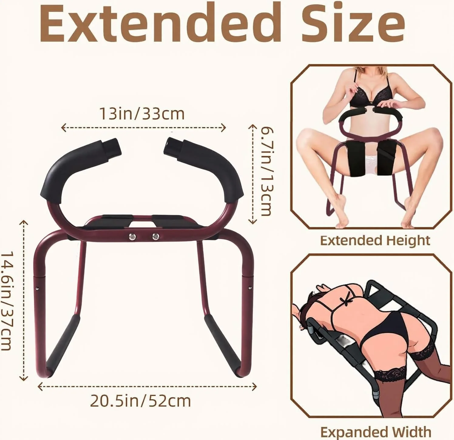 PassionFrame Red Sex Position Chair - Image 4