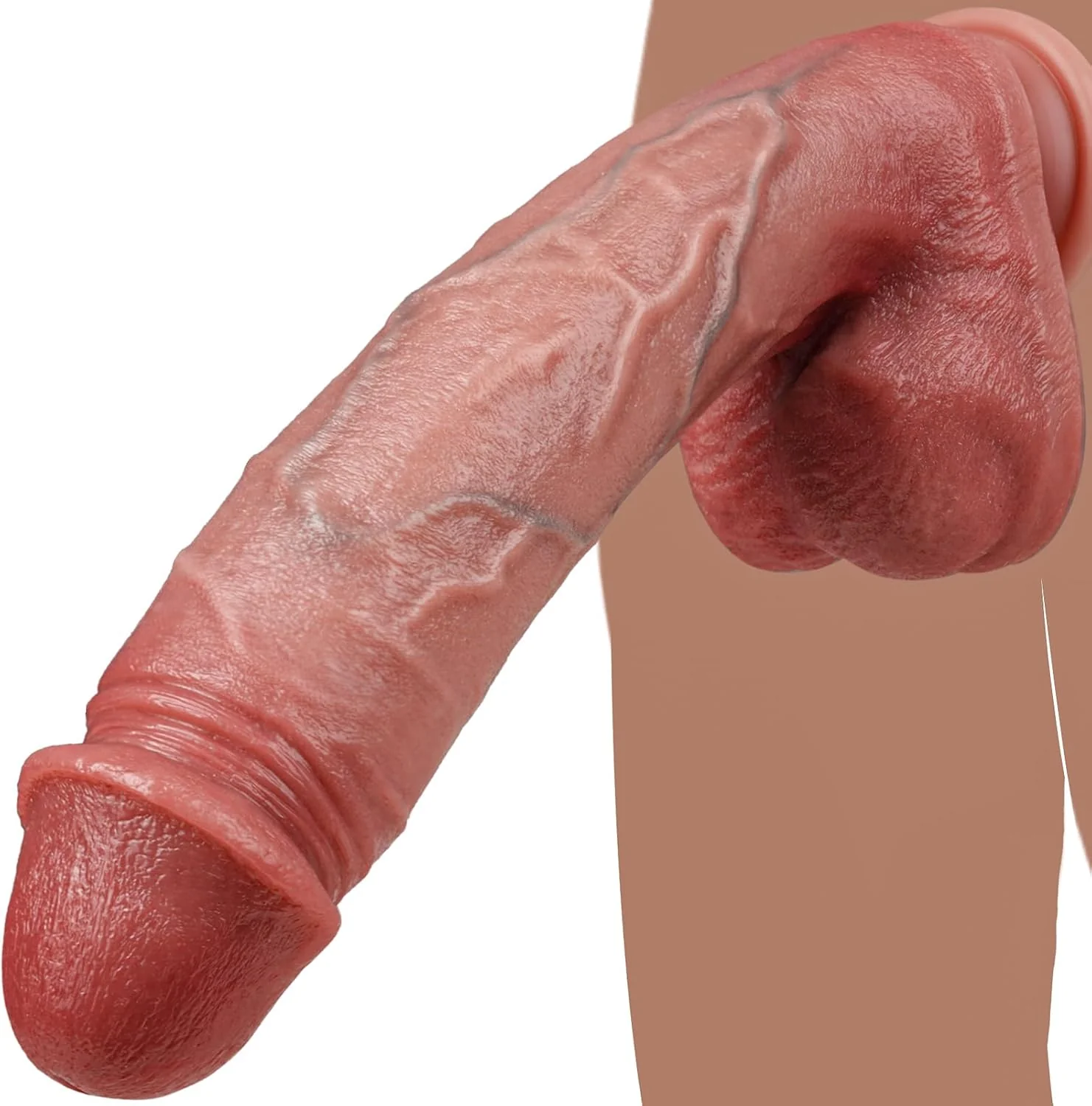 PeakMax 10.8" Dual-Layer Silicone Dildo - Image 5