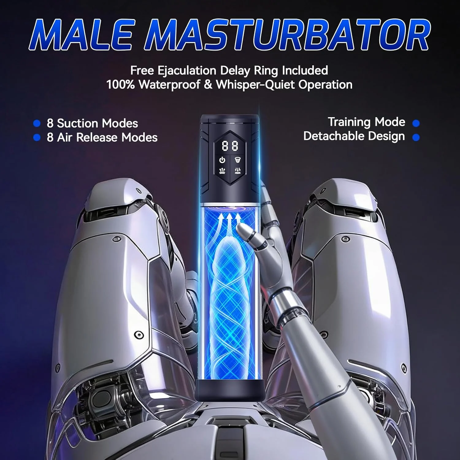 PowerRise Electric Penis Pump 8 Modes Kit - Image 3