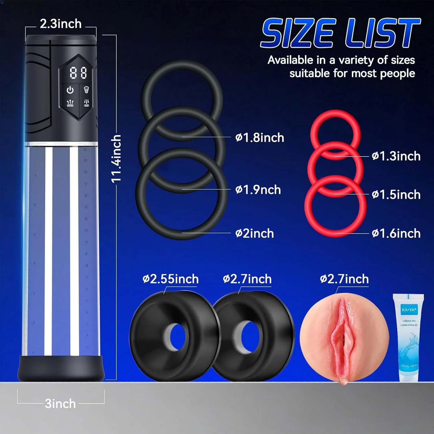 PowerRise Electric Penis Pump 8 Modes Kit - Image 6