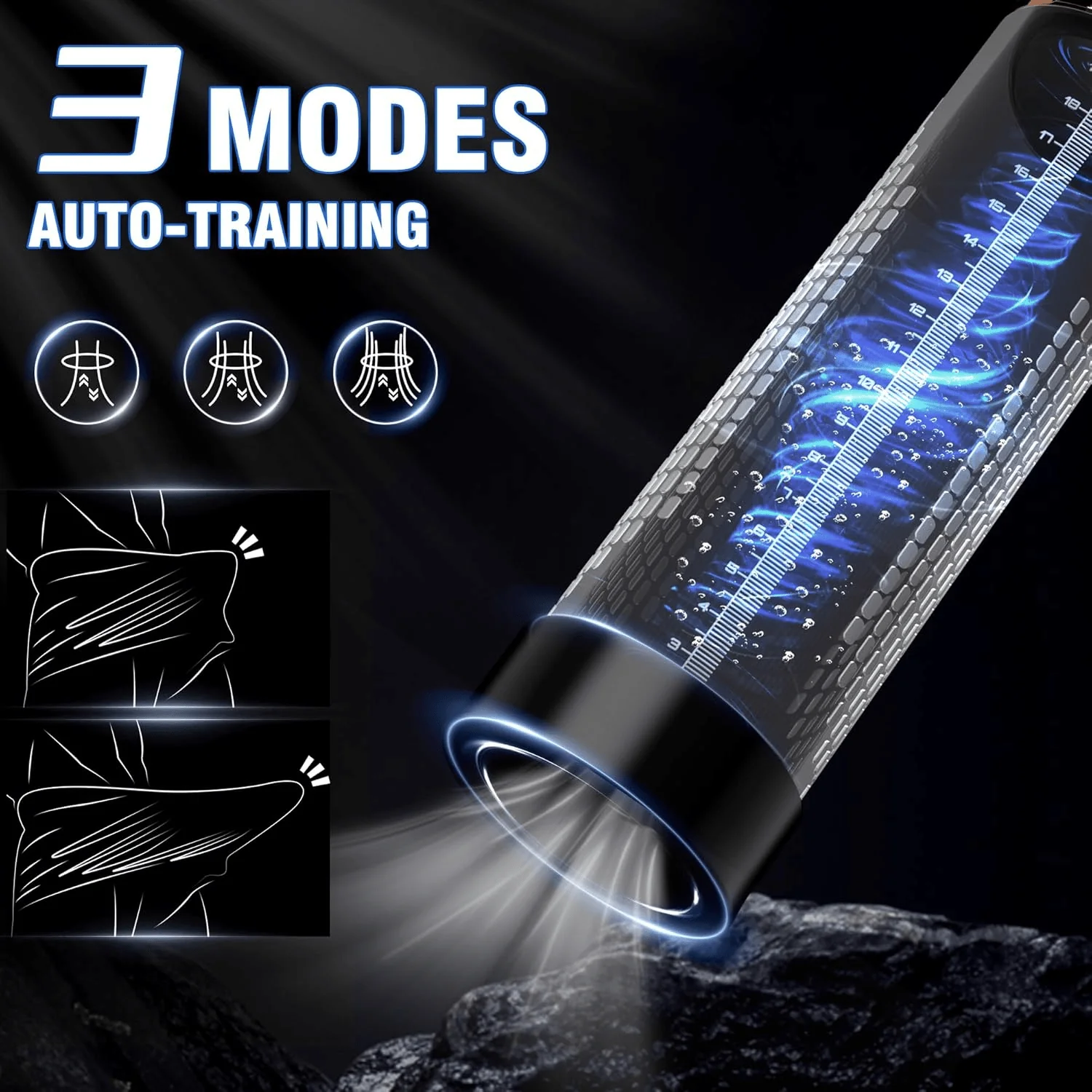 PulseVac Electric Penis Pump with Auto Modes & Suction - Image 3