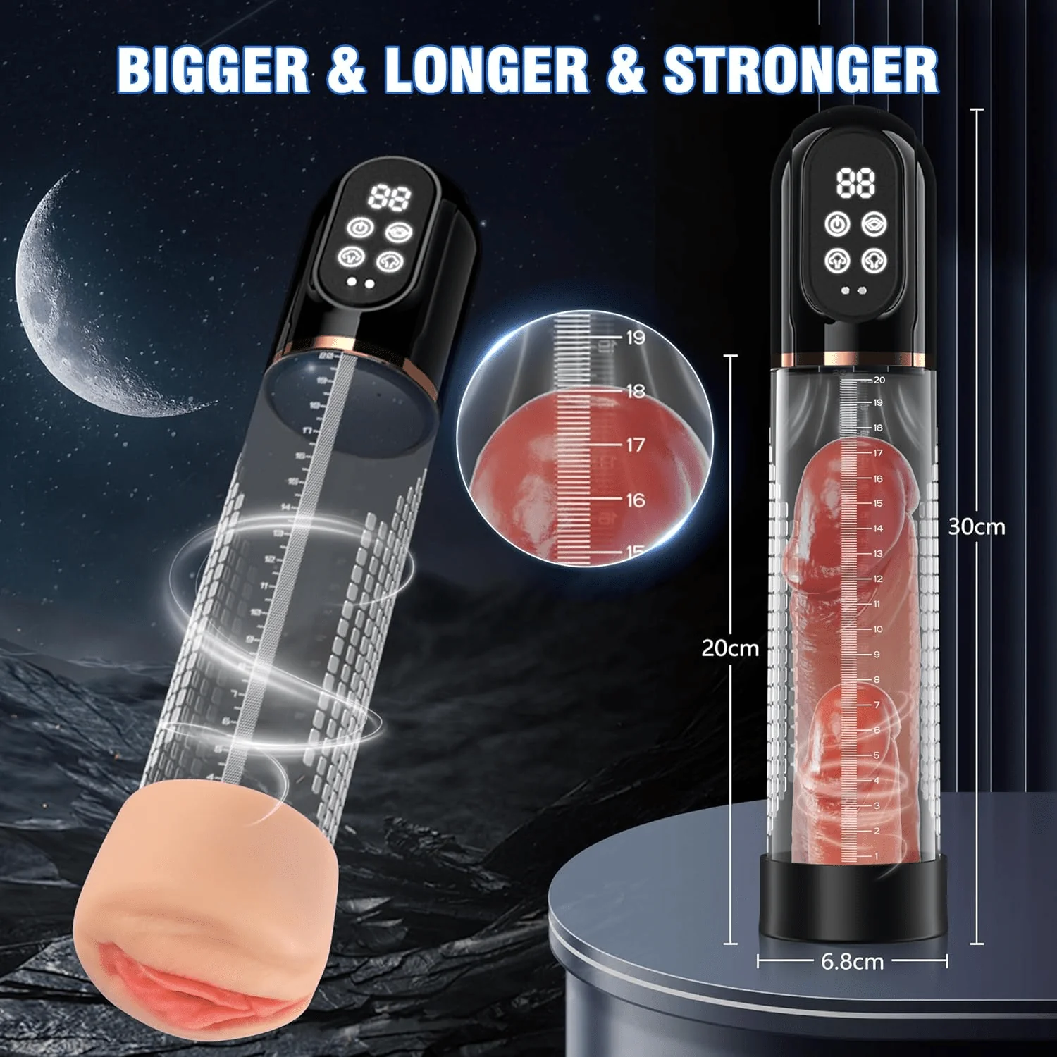 PulseVac Electric Penis Pump with Auto Modes & Suction - Image 8