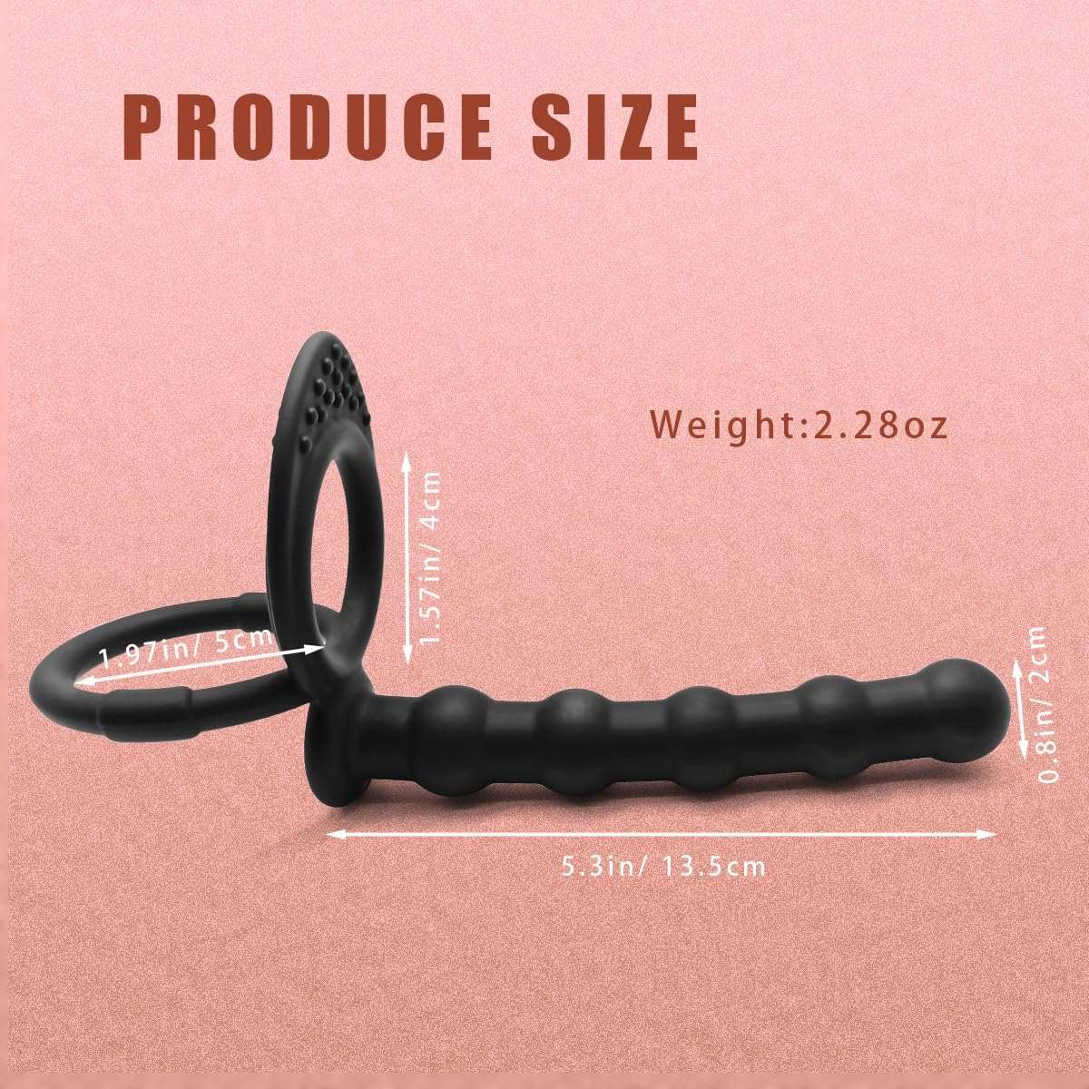 Dual Sensation Penis Ring Anal Plug - Image 3
