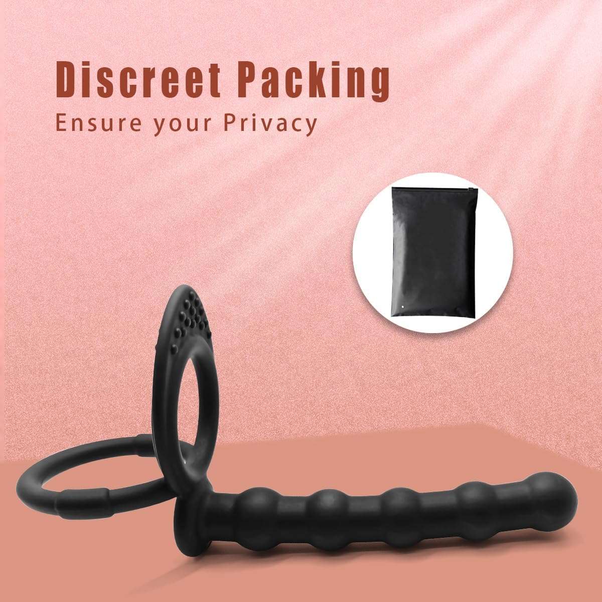 Dual Sensation Penis Ring Anal Plug - Image 4