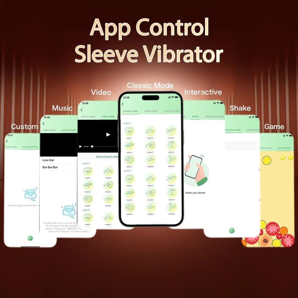 AppDrive App Control Penis Sleeve Vibrator 9 Modes Ring - Image 5