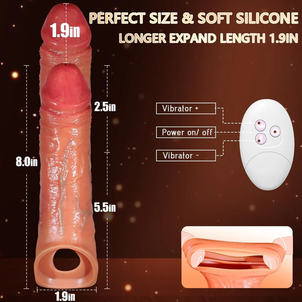 AppDrive App Control Penis Sleeve Vibrator 9 Modes Ring - Image 6