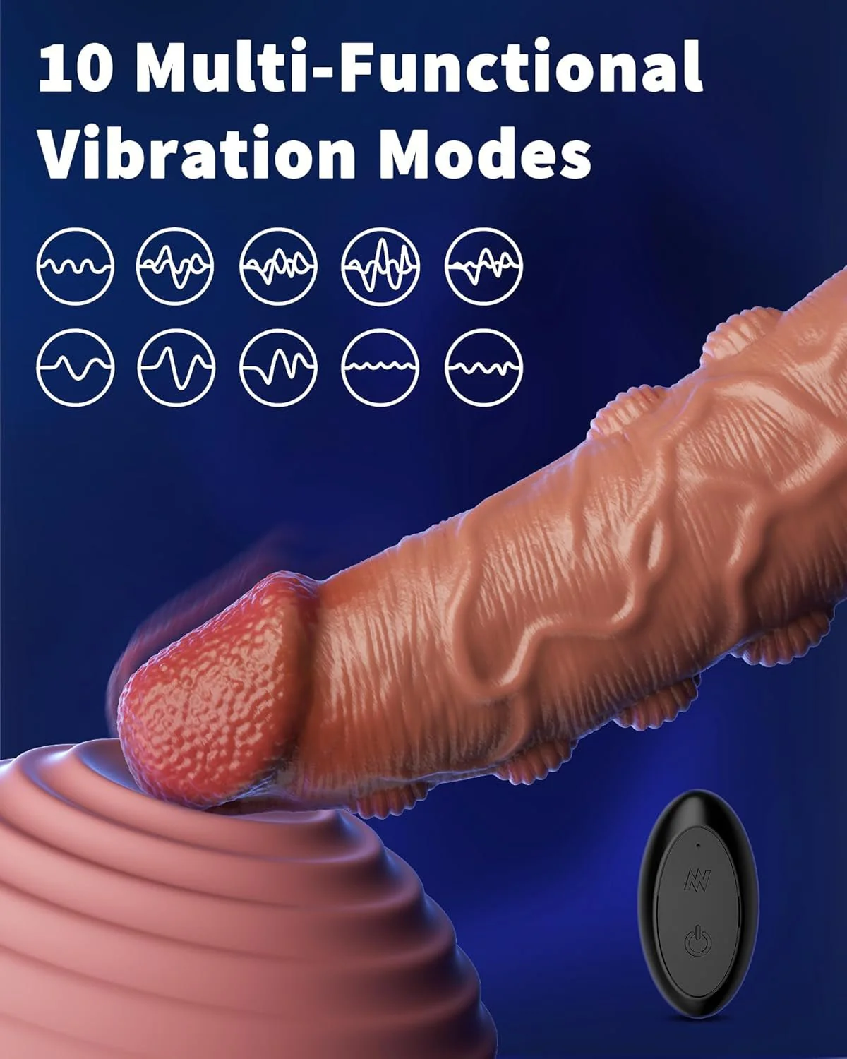 SynexisX App Control Penis Sleeve 10 Modes Silicone Ring - Image 4