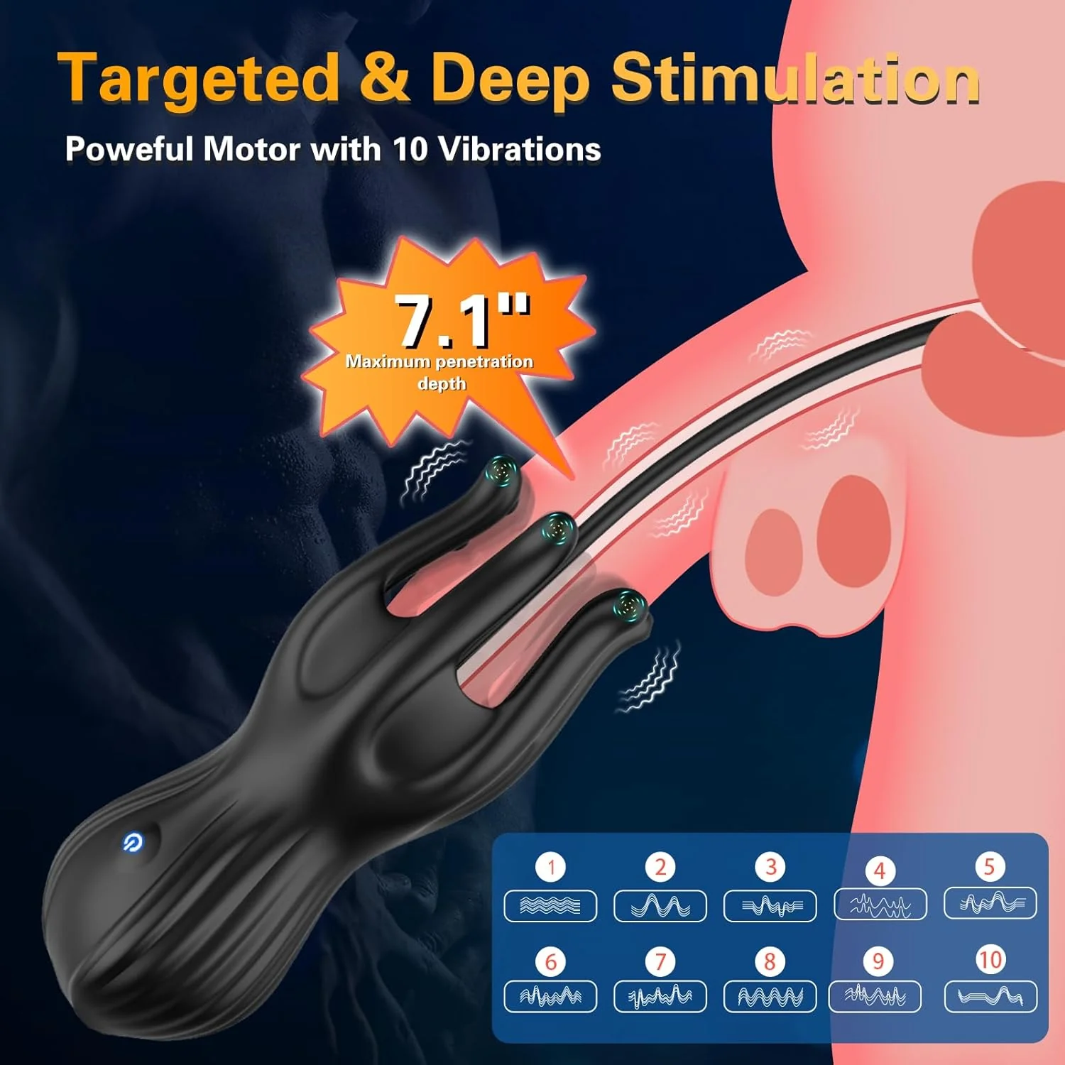 NexusGlide 3-in-1 Penis Vibrator Urethral Trainer - Image 2
