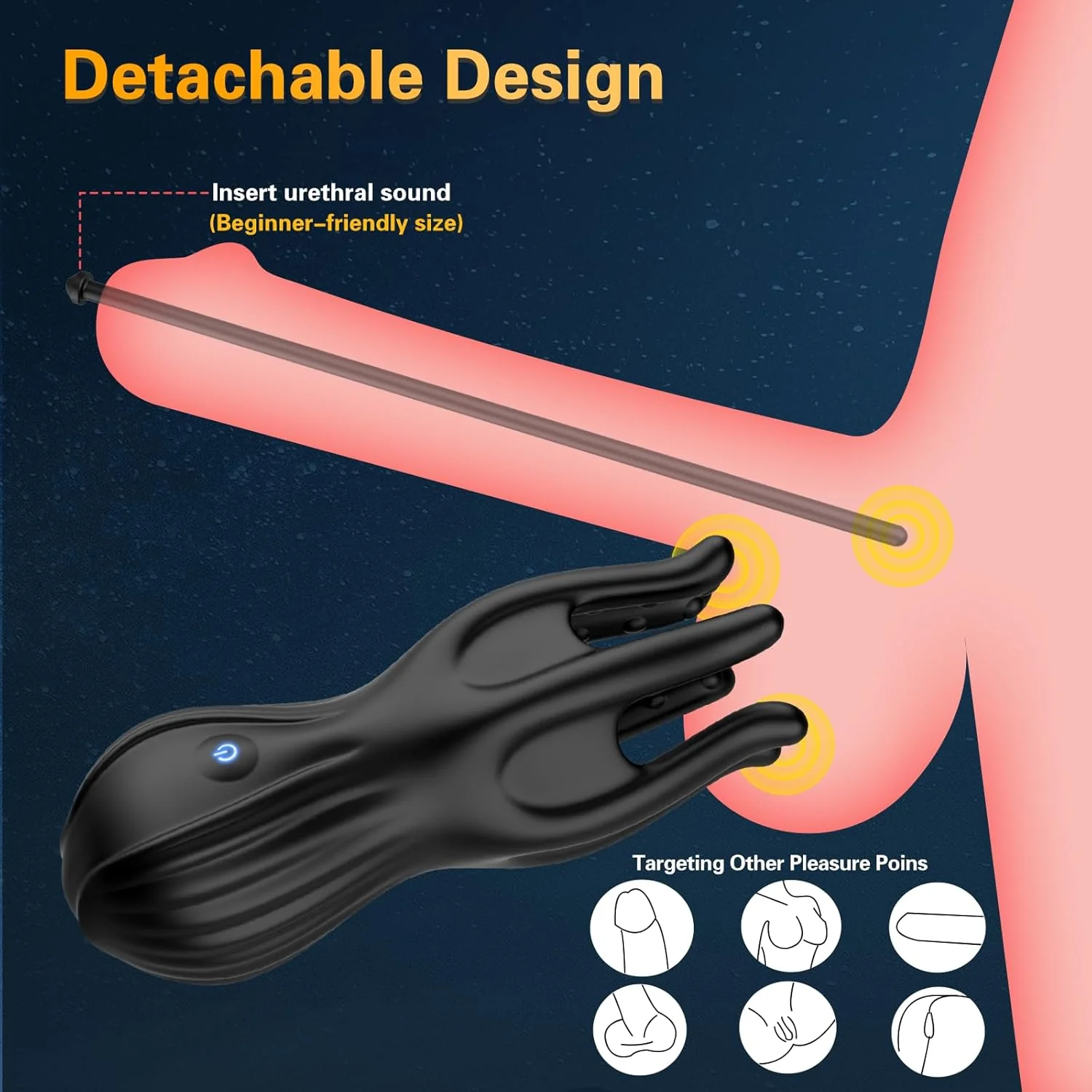 NexusGlide 3-in-1 Penis Vibrator Urethral Trainer - Image 3
