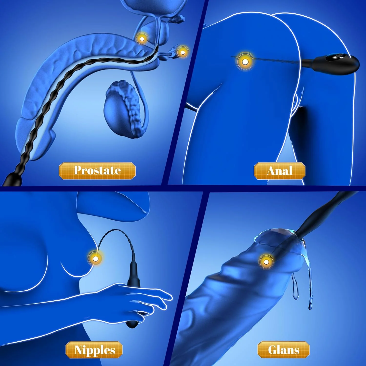 VantaPulse Vibrating Urethral Sound 9 Modes LED - Image 5