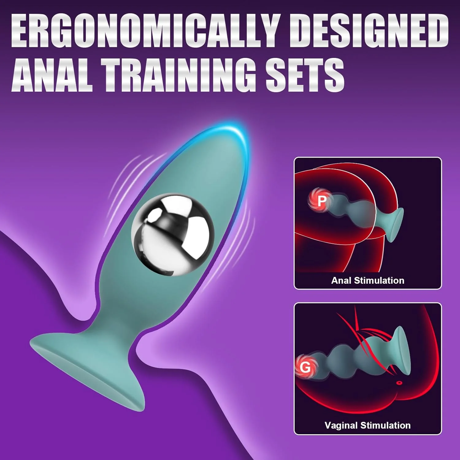 PhantomCharm Weighted Butt Plug Set - Image 3