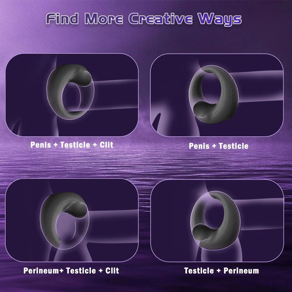PleasureLink 360° Clitoral Stimulation Vibrating Penis Ring - Image 6