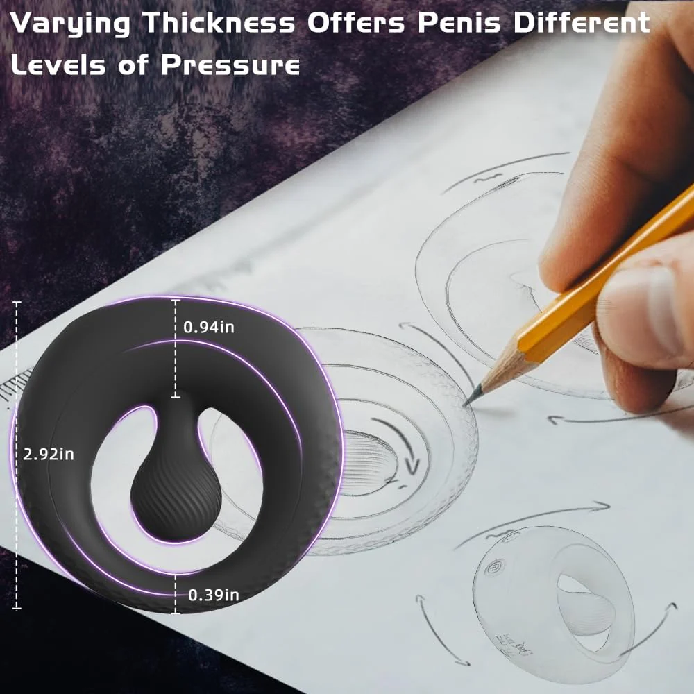 PleasureLink 360° Clitoral Stimulation Vibrating Penis Ring - Image 7