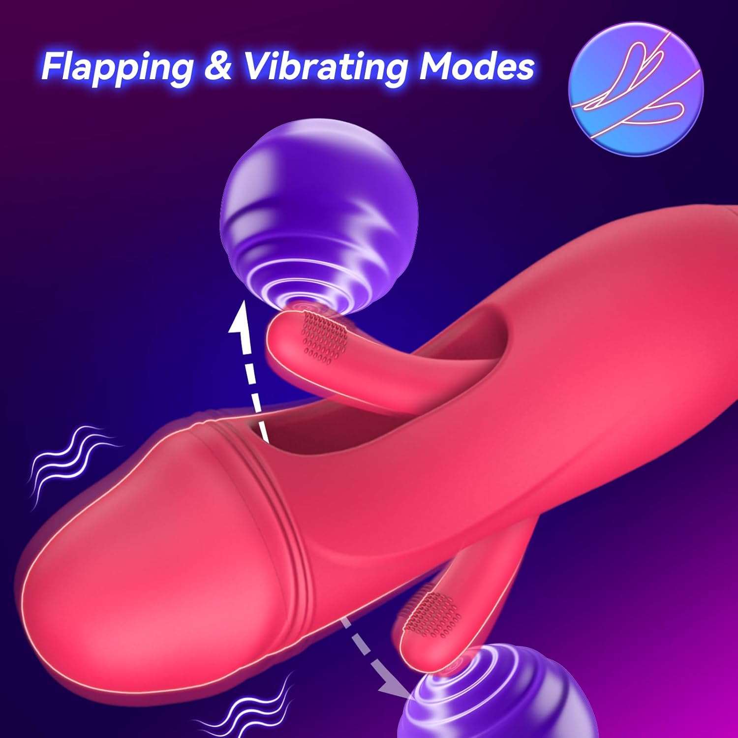PleasurePulse Rose Sucking Vibrator G-Spot Dildo - Image 4