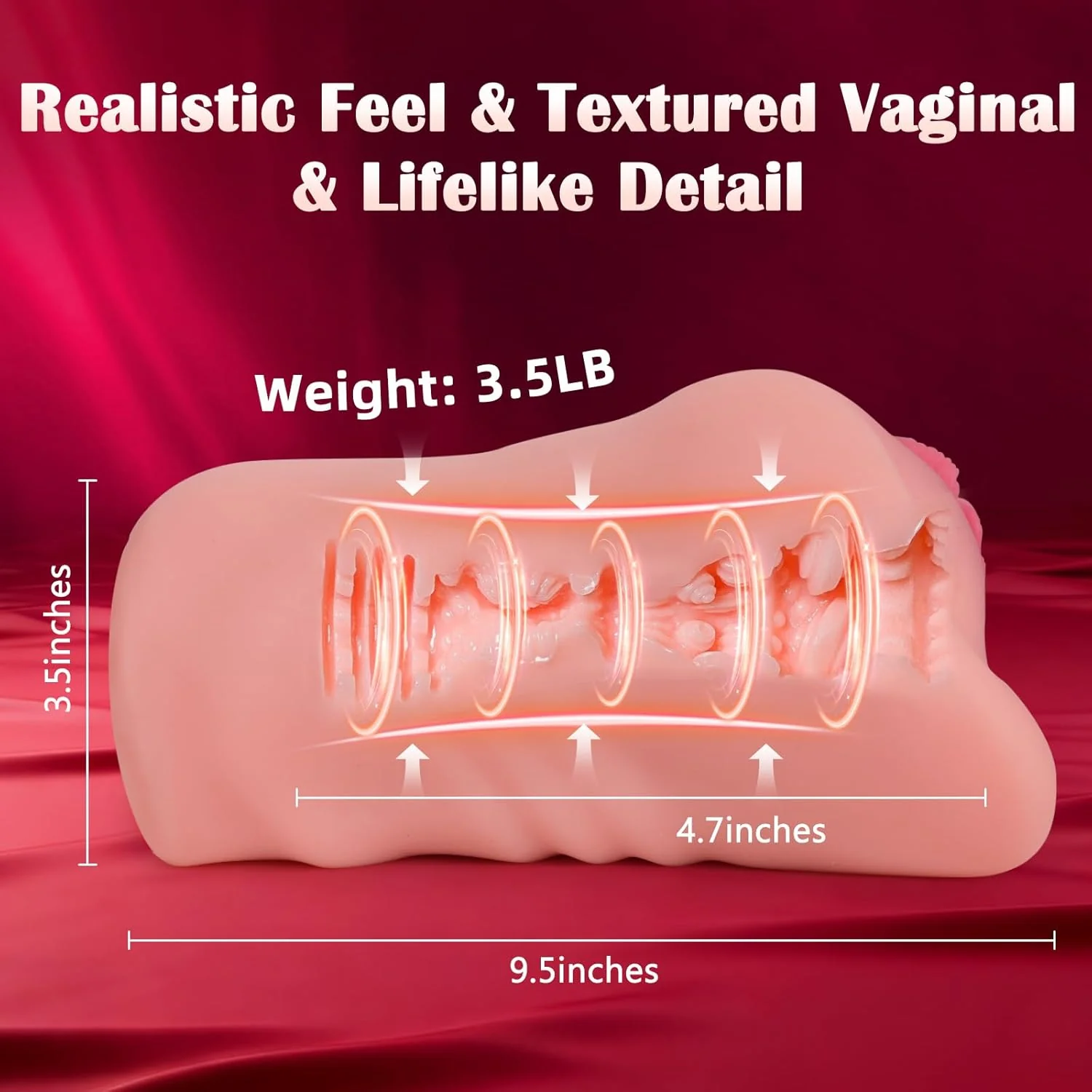 SyncPulse App-Controlled Thrusting Pocket Pussy 9 Modes - Image 5