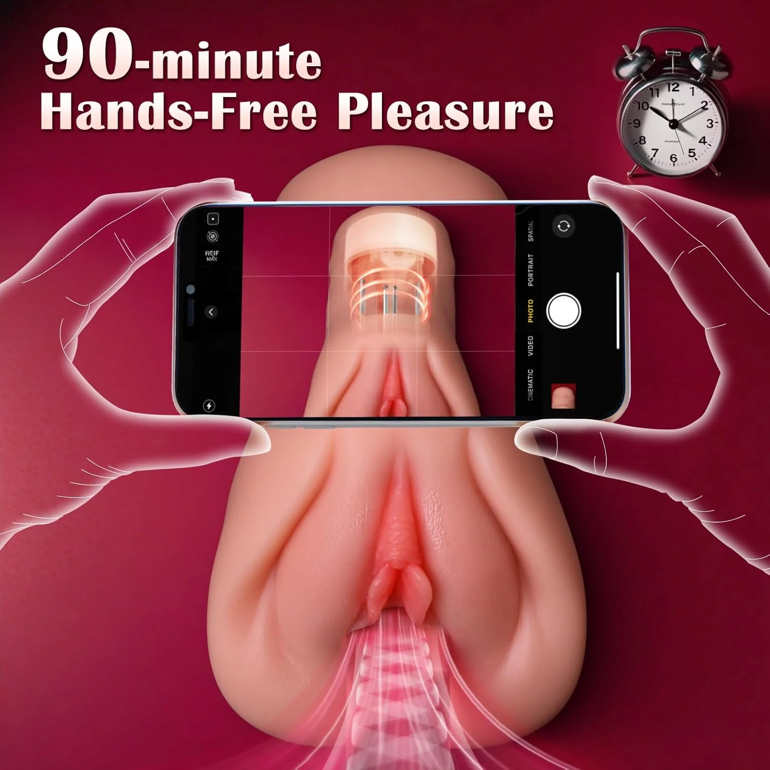 SyncPulse App-Controlled Thrusting Pocket Pussy 9 Modes - Image 7