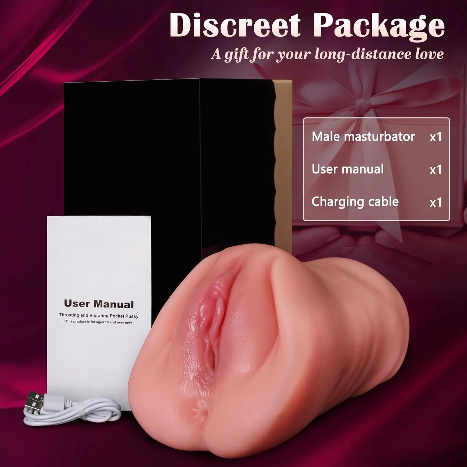 SyncPulse App-Controlled Thrusting Pocket Pussy 9 Modes - Image 8