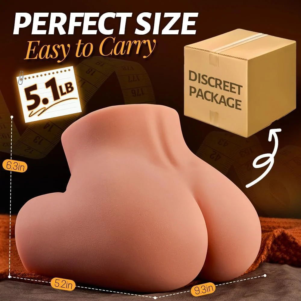 VirexCore 5.1lb Portable Sex Doll Ass TPE Dual Channel - Image 5