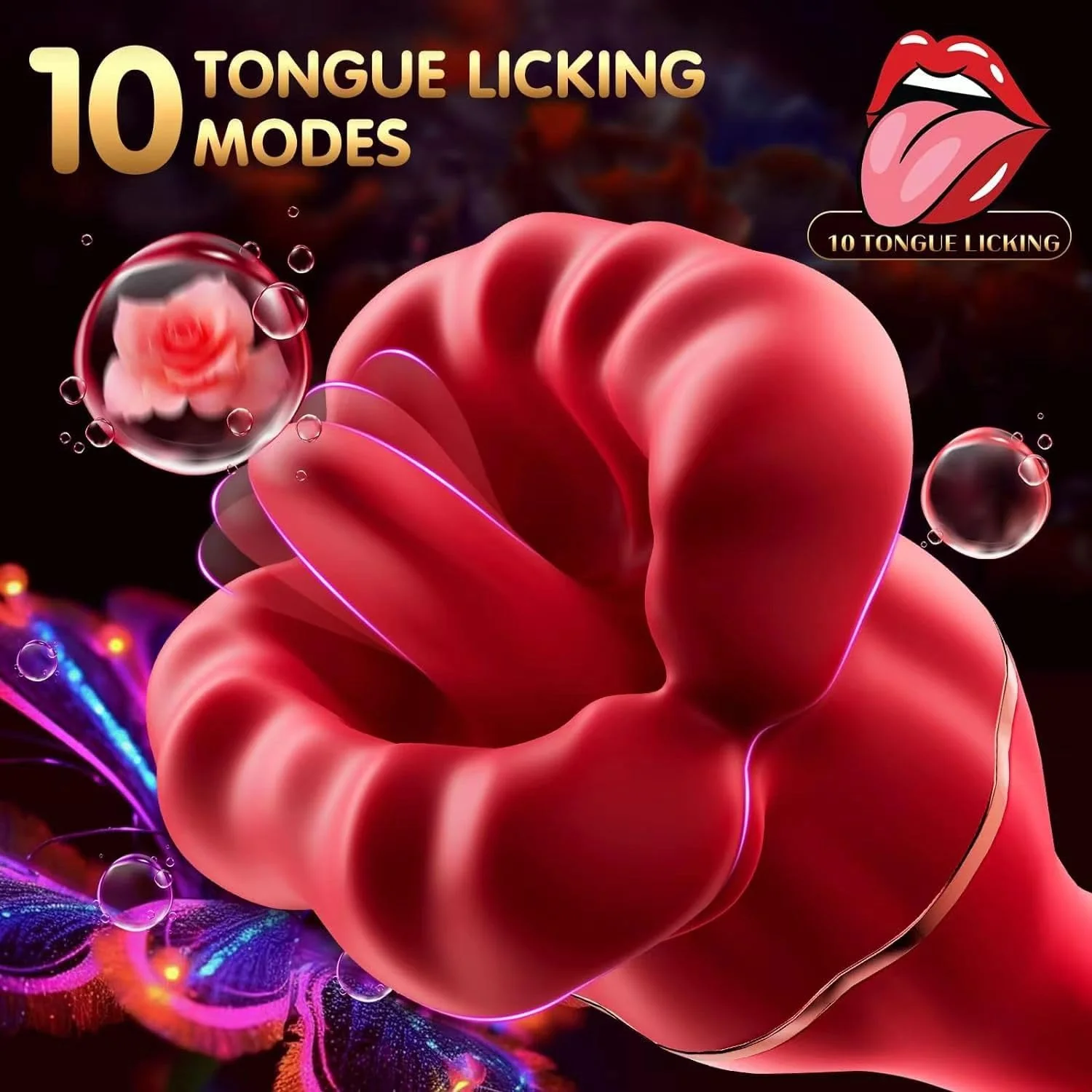 VelixaMouth Tongue Vibrator 20 Modes Clit Stimulator Toy - Image 3