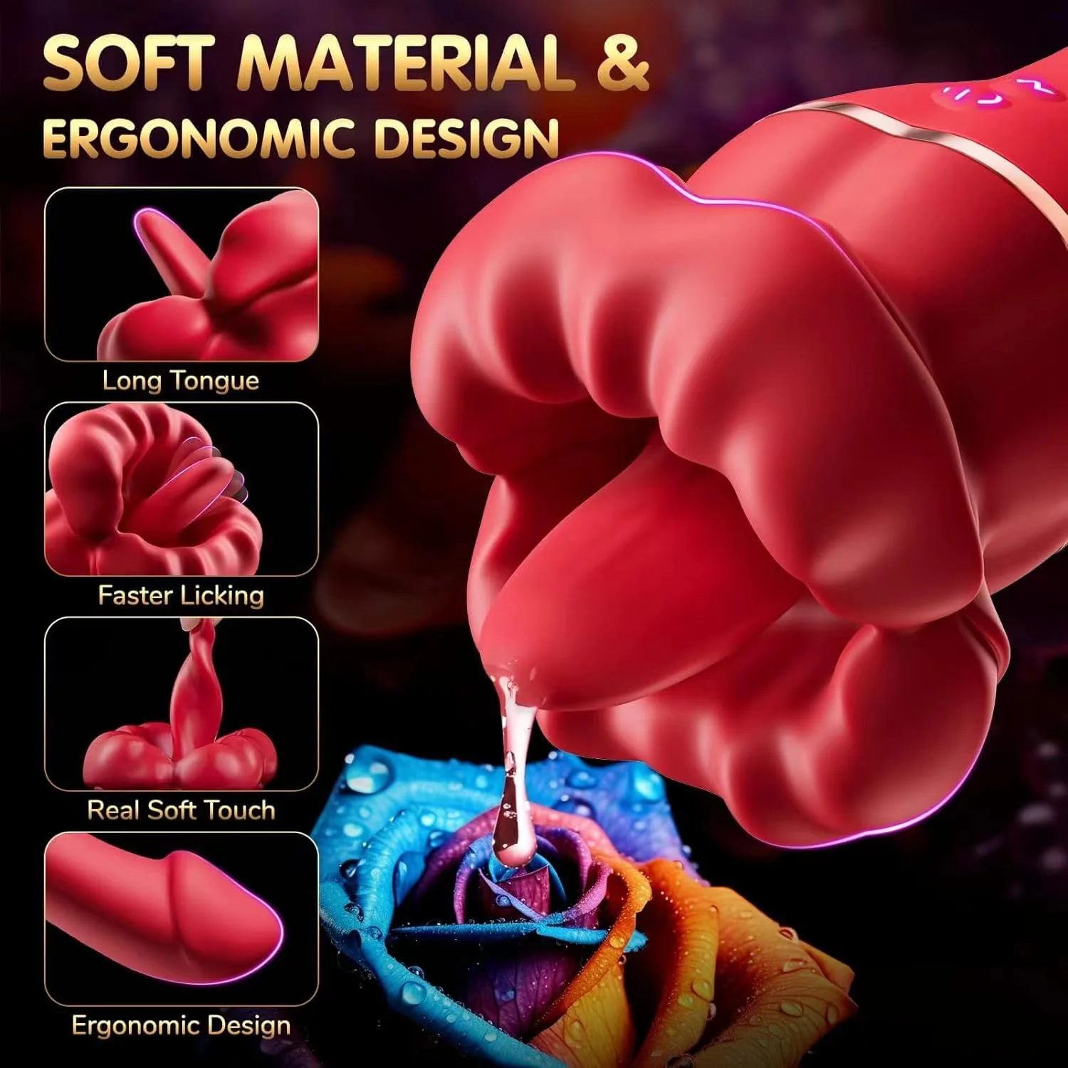 VelixaMouth Tongue Vibrator 20 Modes Clit Stimulator Toy - Image 5