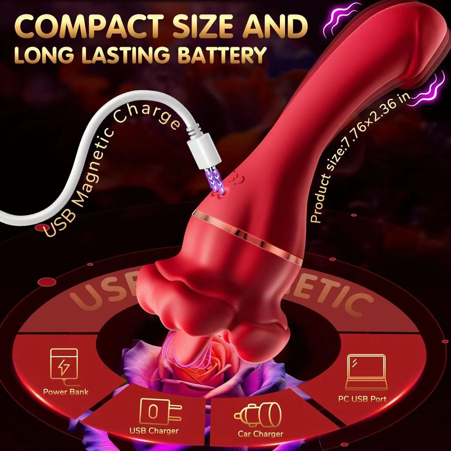 VelixaMouth Tongue Vibrator 20 Modes Clit Stimulator Toy - Image 6