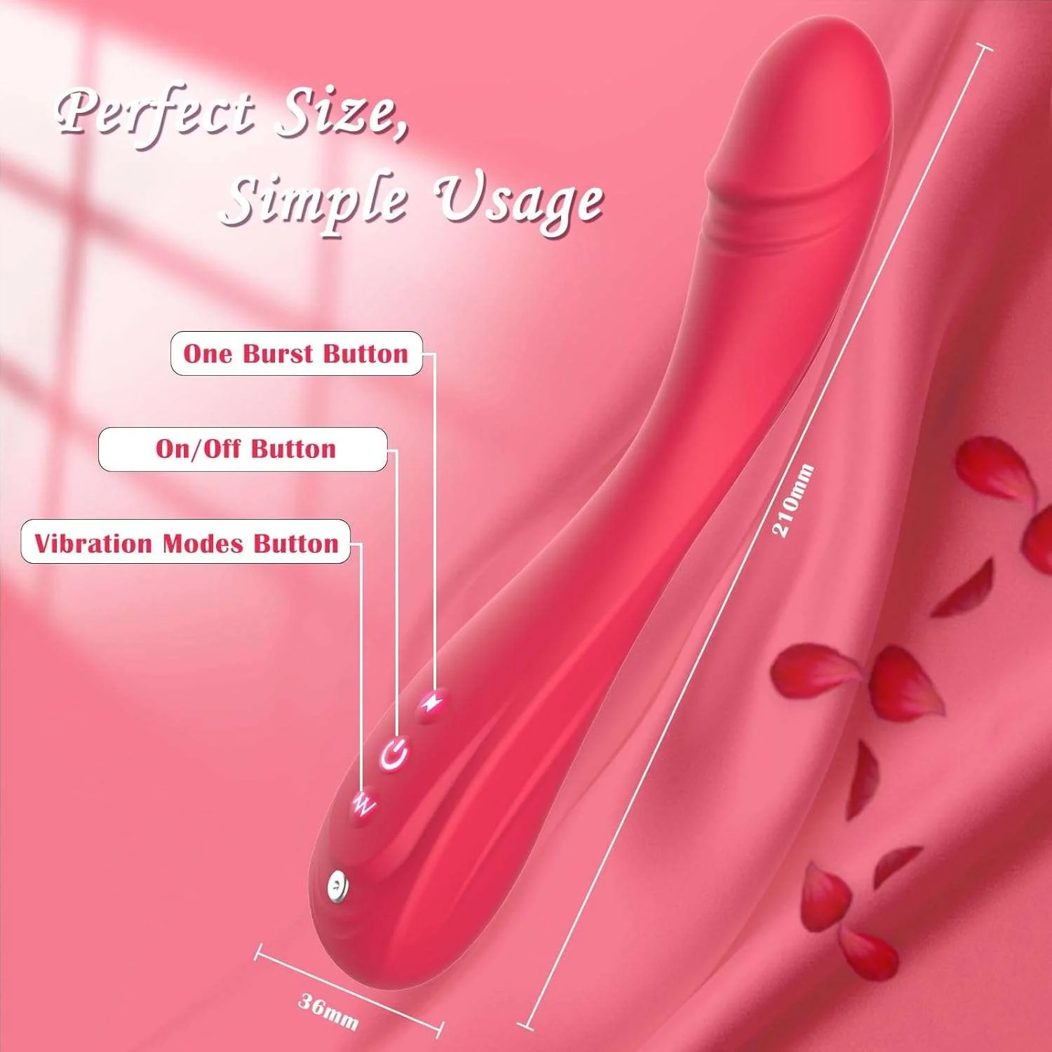 PowerPulse G-Spot & Clitoral Vibrator Wand - Image 5