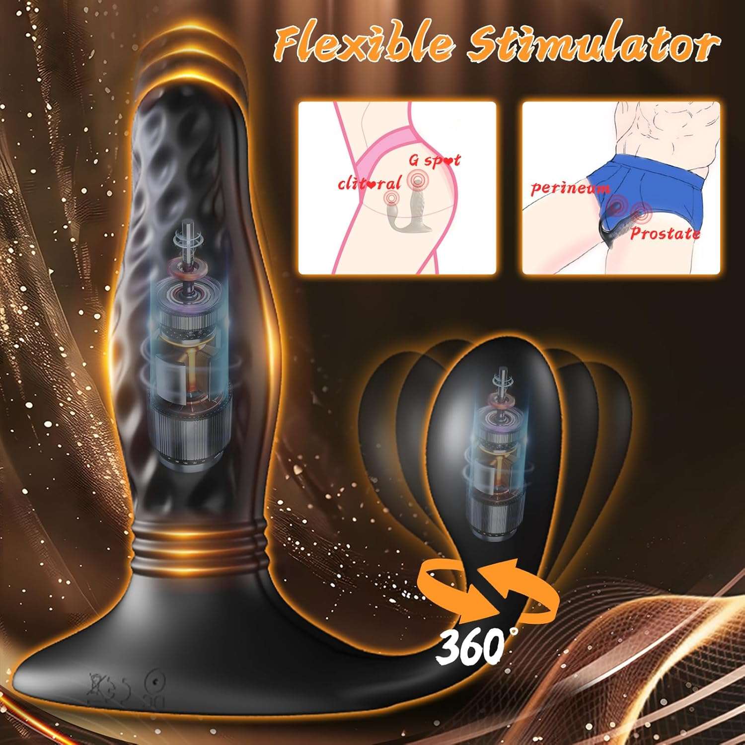 PowerPeak Remote Control Prostate Massager Anal Vibrator - Image 5