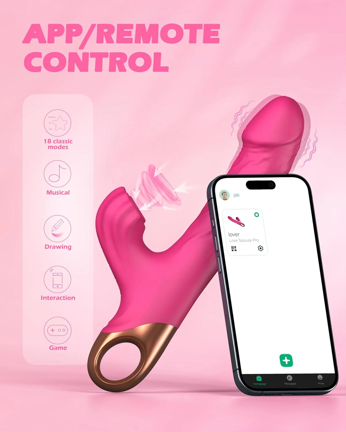 PowerPoint G-Spot Vibrator with 9 Suction & Vibration Modes - Image 3