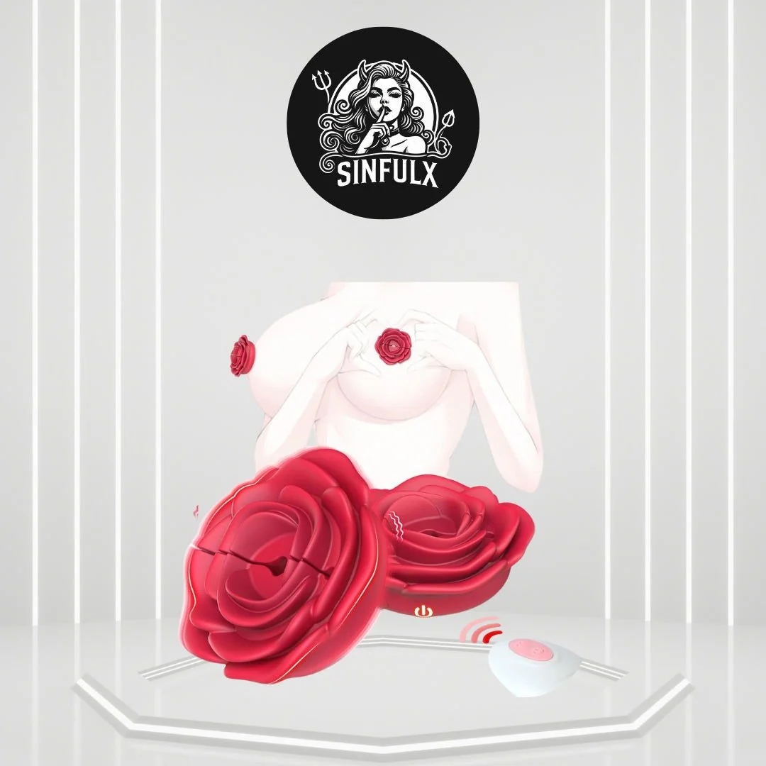 PetalClasp Luxury Rose Design Nipple Clamps