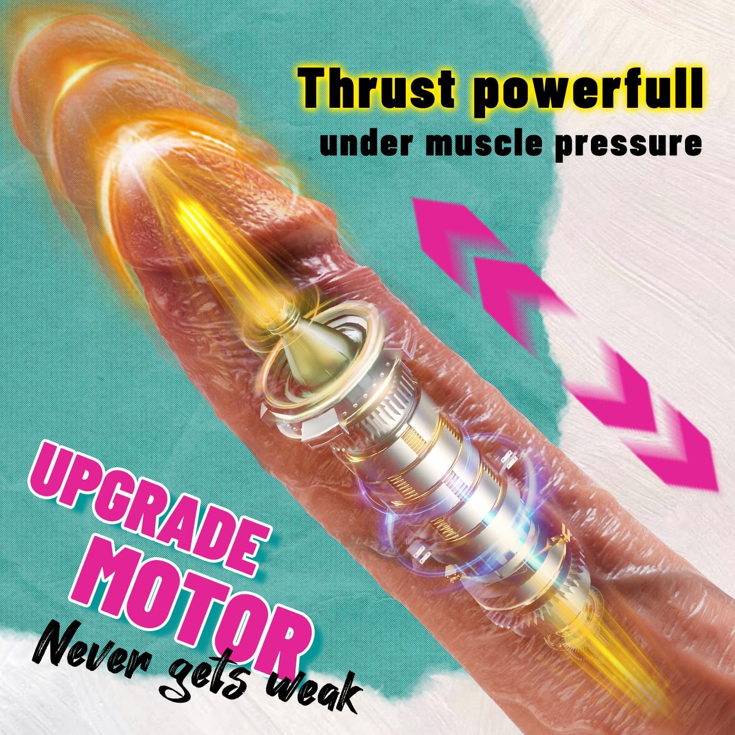PrimeThrust 10.43" Long Thrusting Vibrating Dildo - Image 2