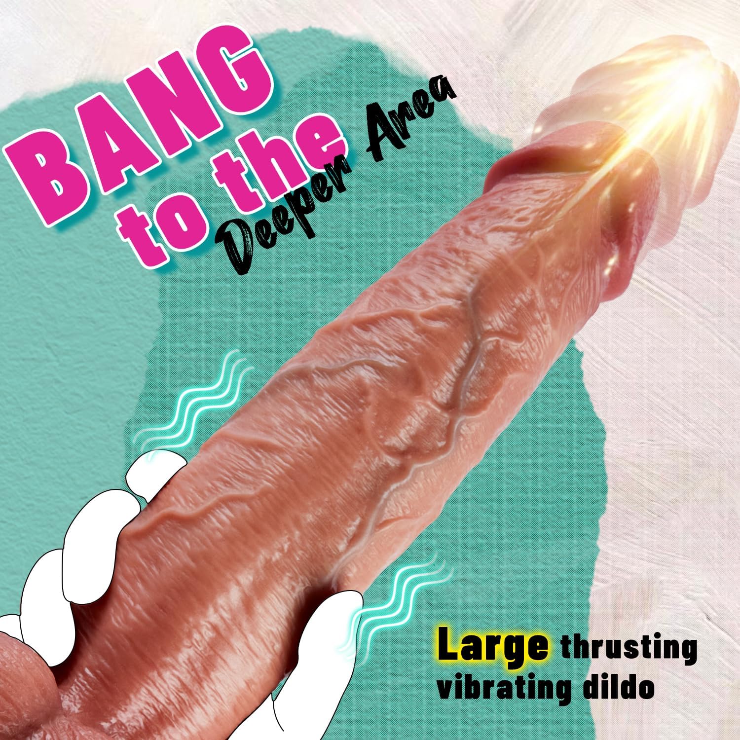 PrimeThrust 10.43" Long Thrusting Vibrating Dildo - Image 3