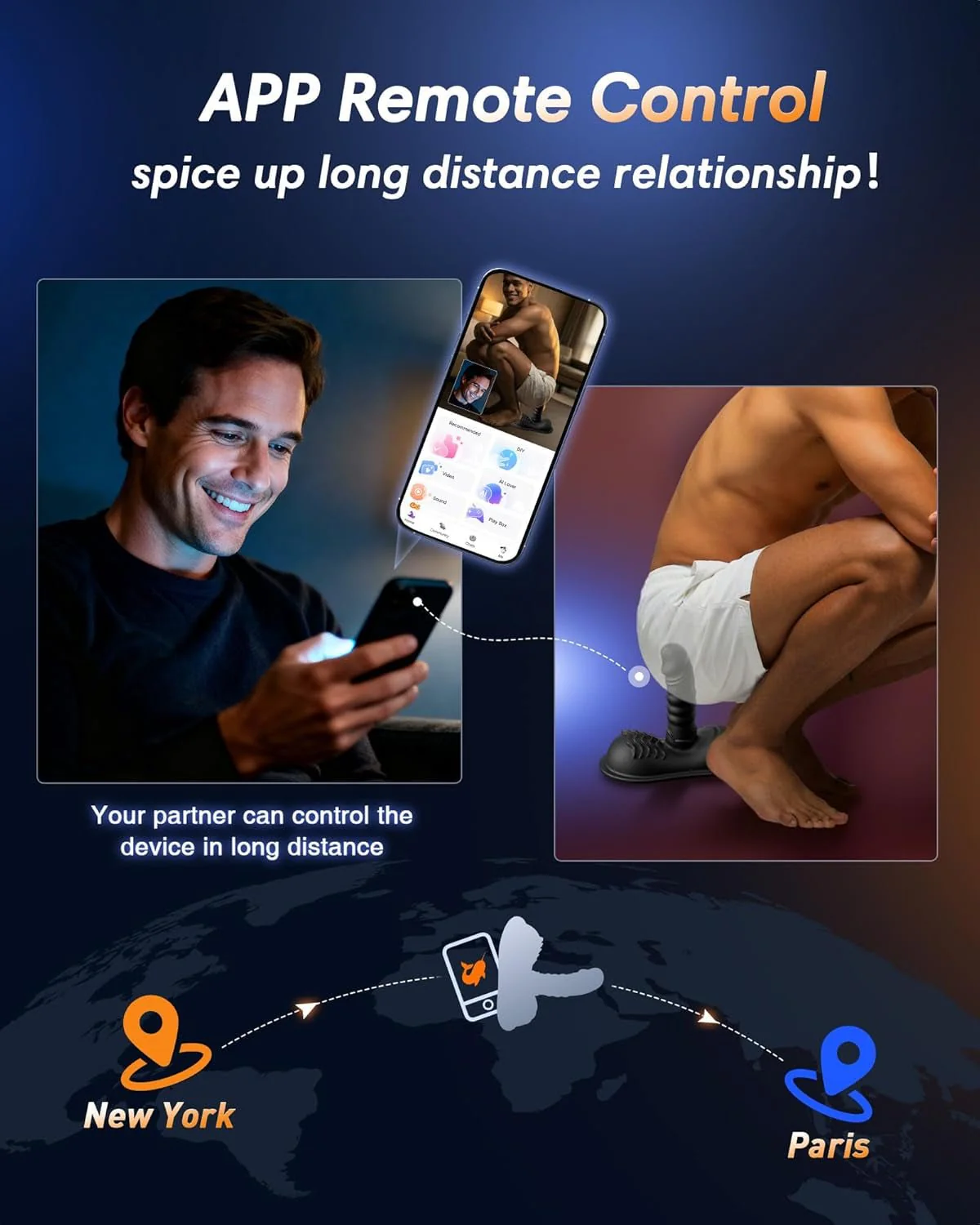 GravionX AI Prostate Massager Thrusting Vibrator App - Image 5