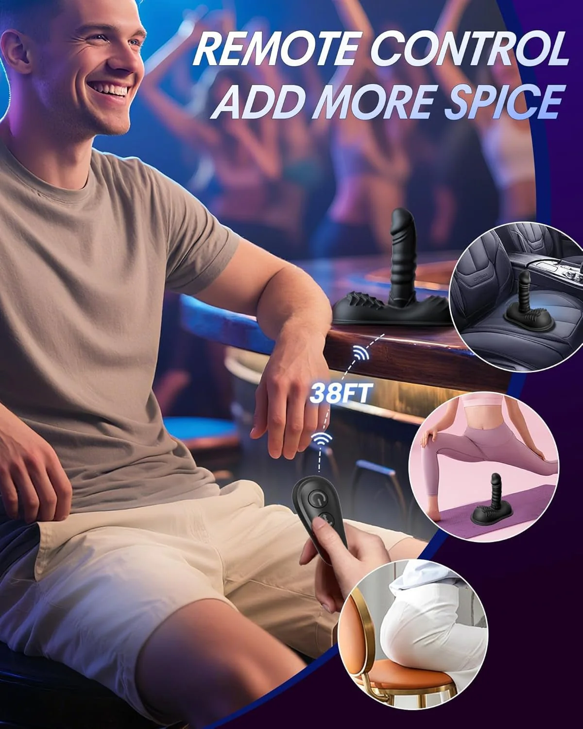 GravionX AI Prostate Massager Thrusting Vibrator App - Image 8