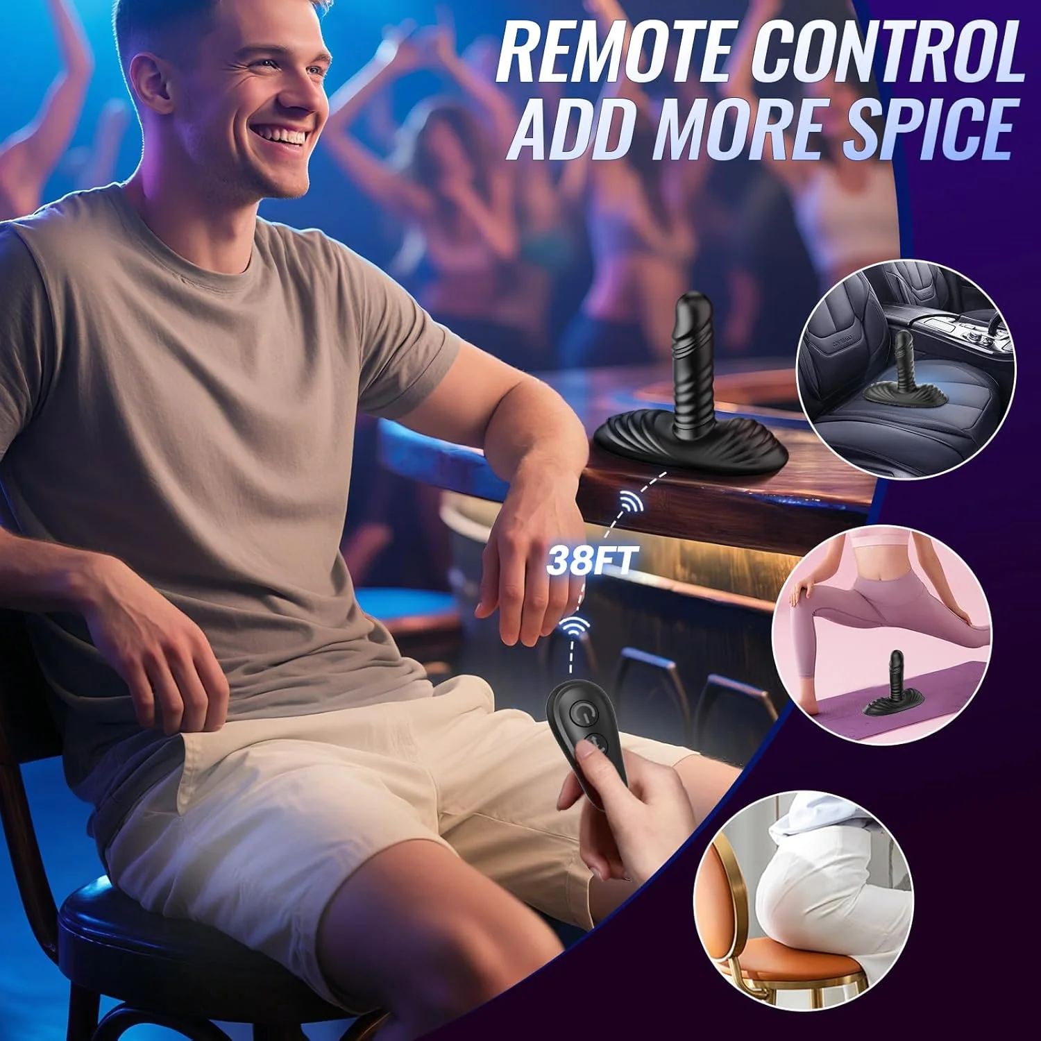 CoreRide Prostate Massager Thrust Vibrator Ride Plug - Image 6