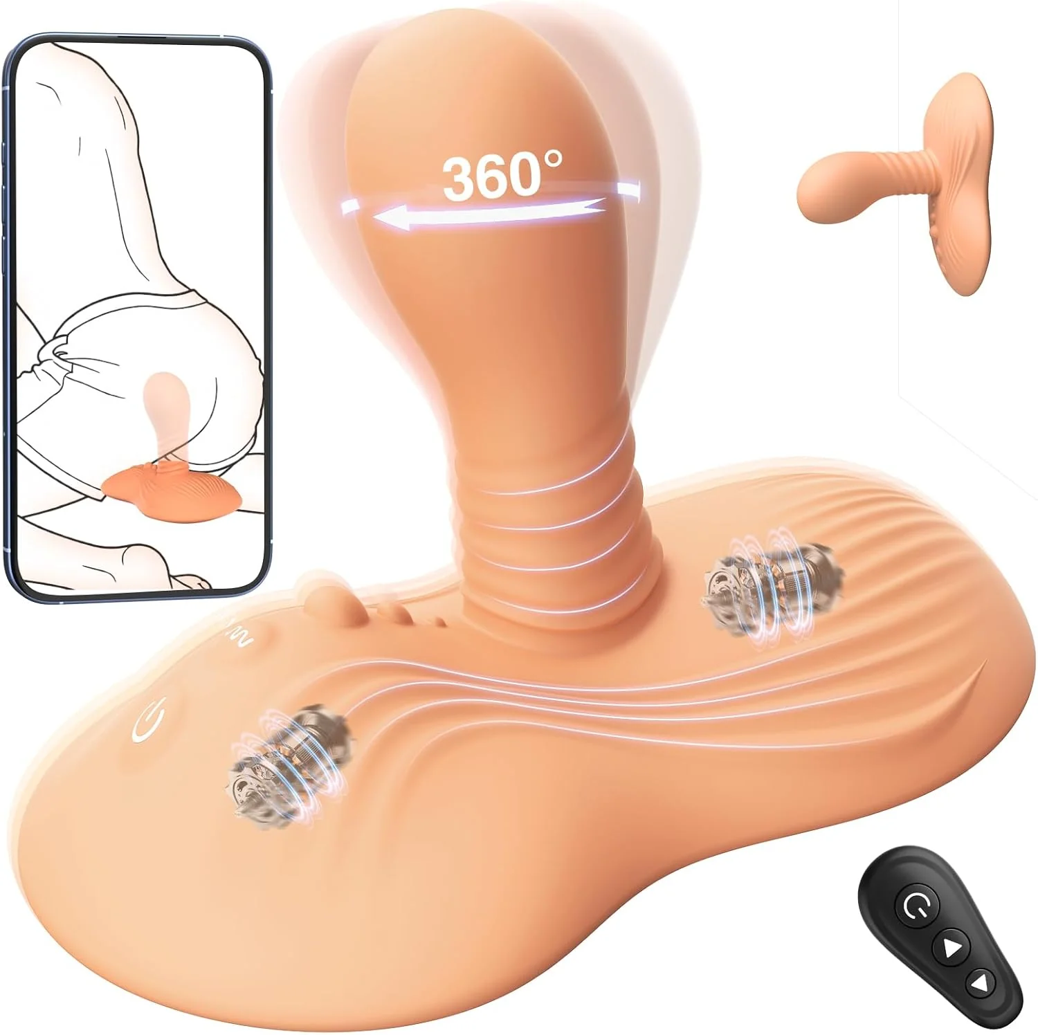 SpirionX Prostate Massager Rotating Ride-On Vibrator